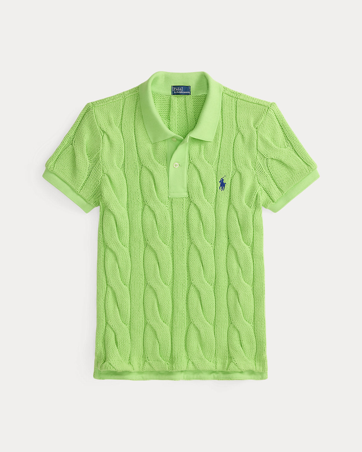 Ralph Lauren CableKnit Cotton Polo Shirt
