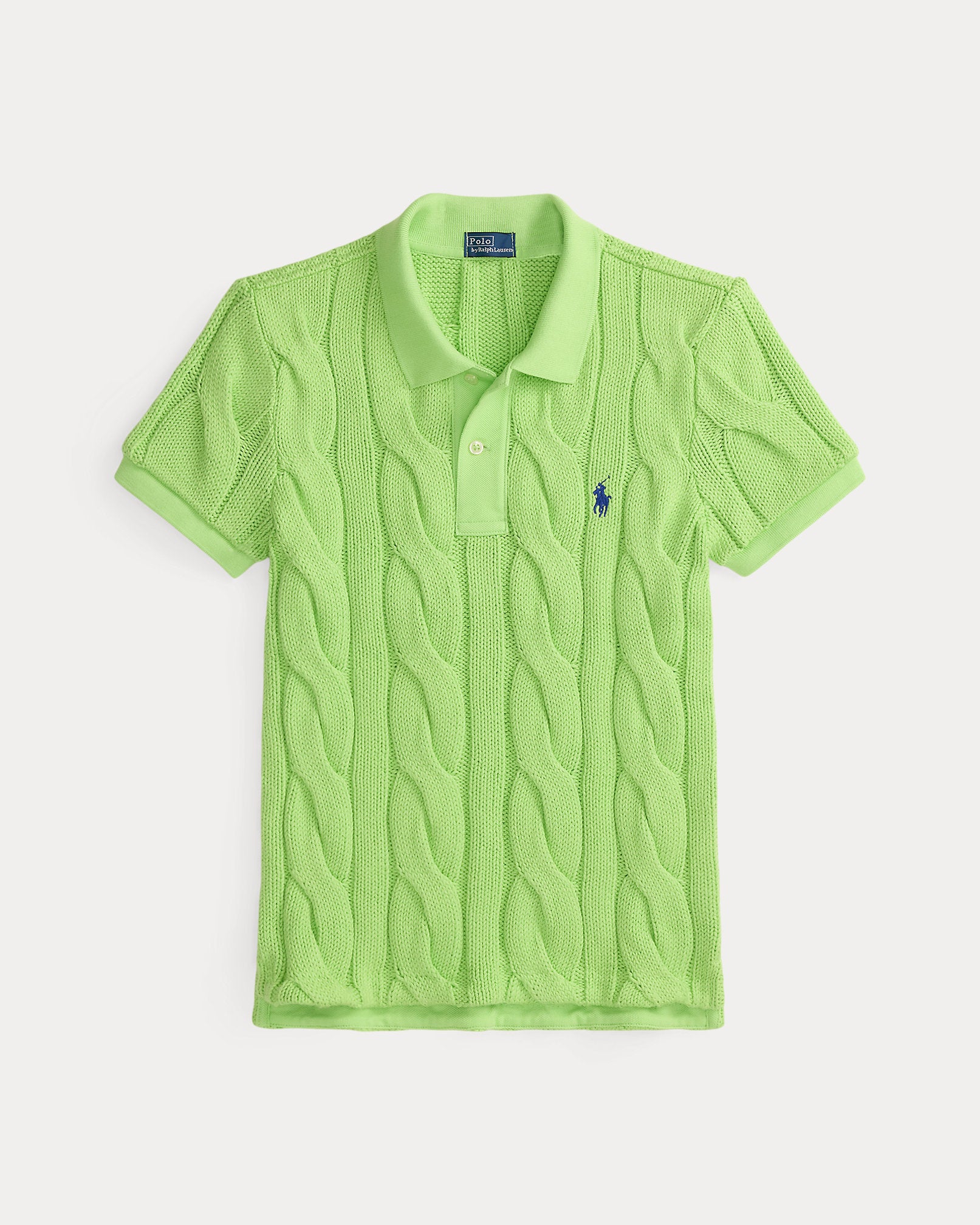 Ralph Lauren CableKnit Cotton Polo Shirt