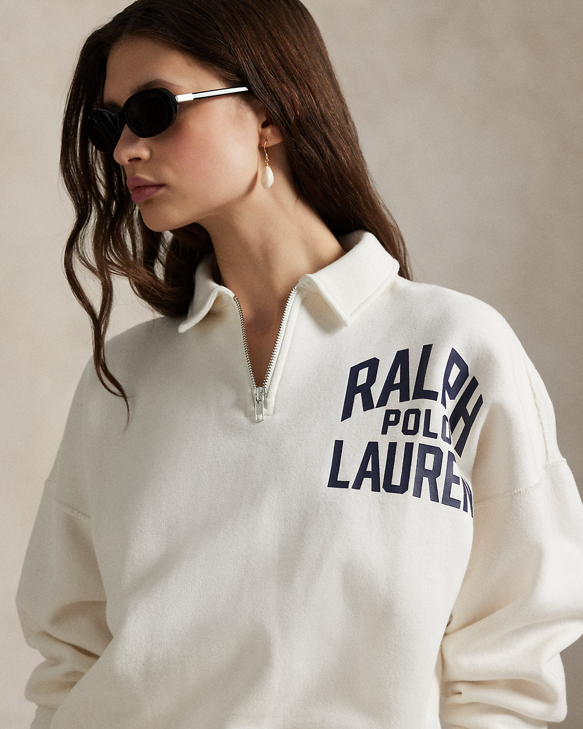 Ralph Lauren Logo Fleece QuarterZip