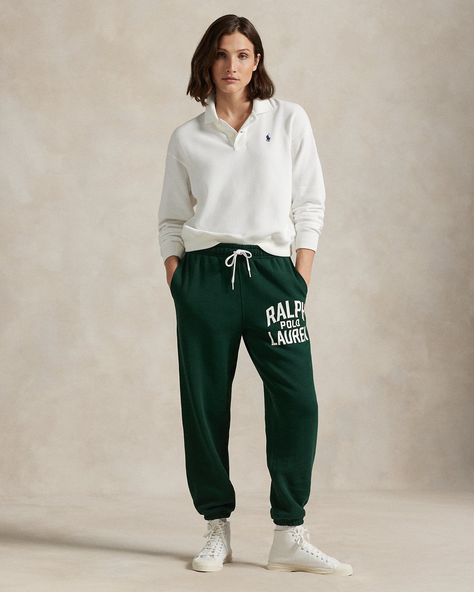 Ralph Lauren Logo Fleece Drawstring Sweatpant