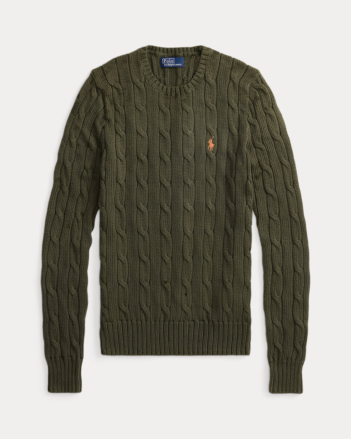 Ralph Lauren CableKnit Cotton Crewneck Sweater