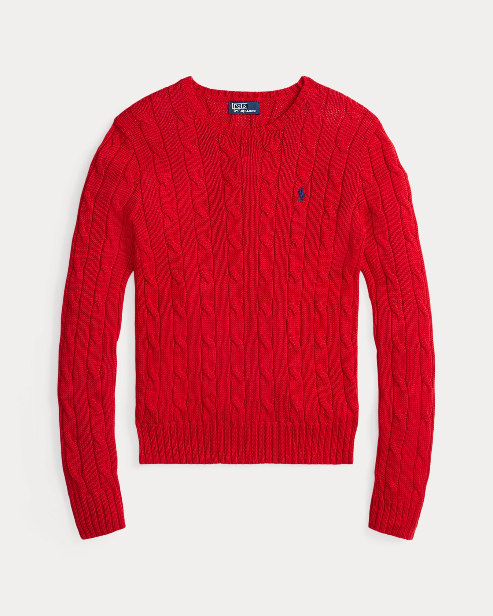 Ralph Lauren CableKnit Cotton Crewneck Sweater