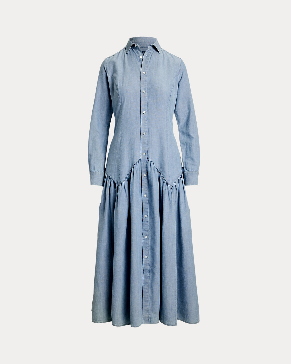 Ralph Lauren CottonLinen Chambray Shirtdress