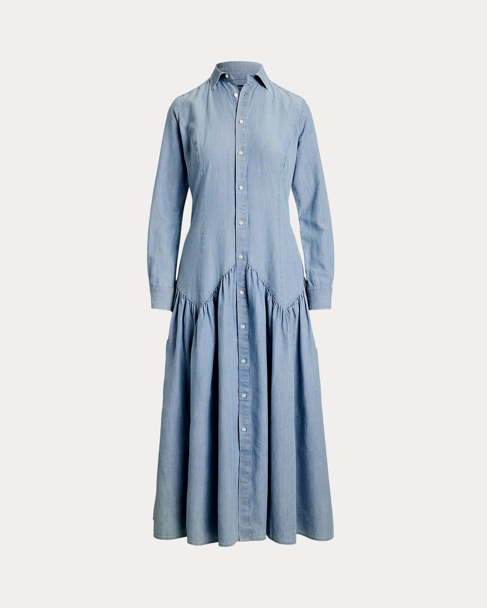 Ralph Lauren CottonLinen Chambray Shirtdress