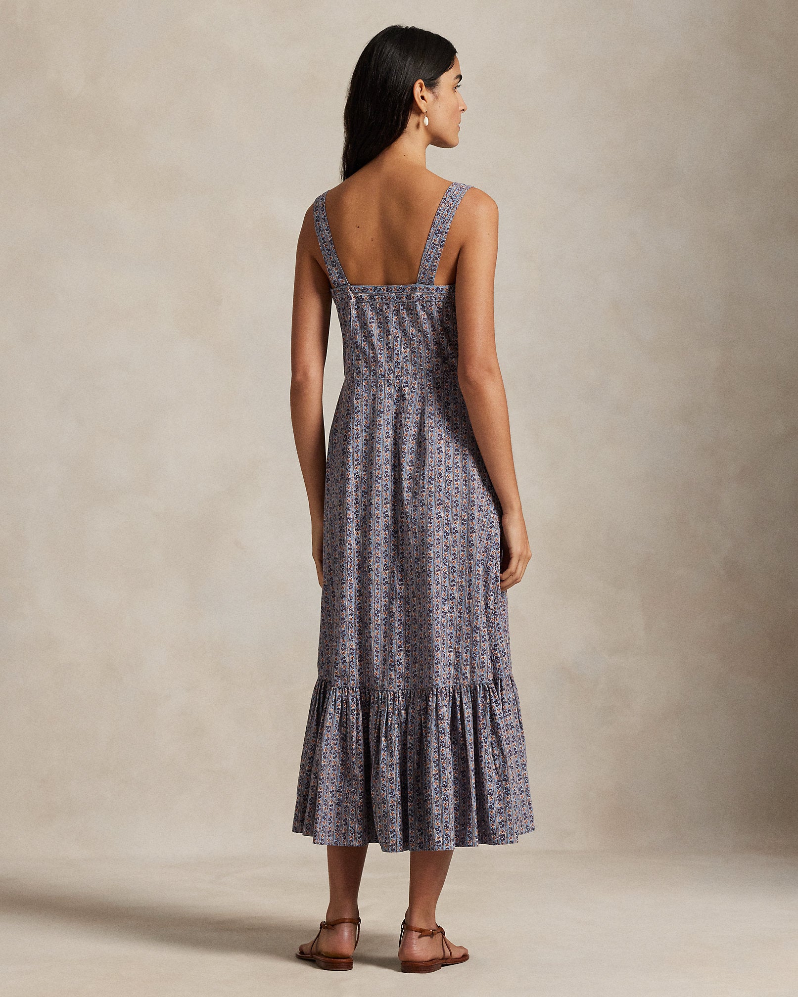 Ralph Lauren Floral Cotton Buttoned Dress