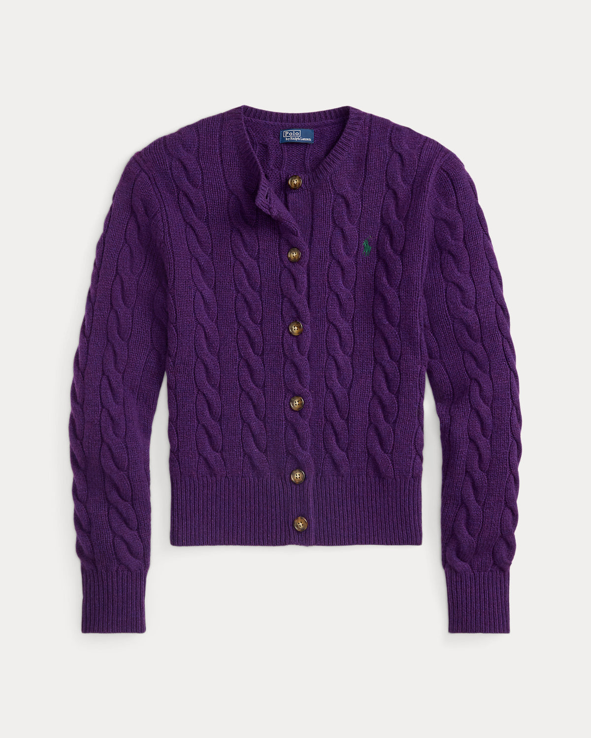 Ralph Lauren CableKnit WoolCashmere Cardigan