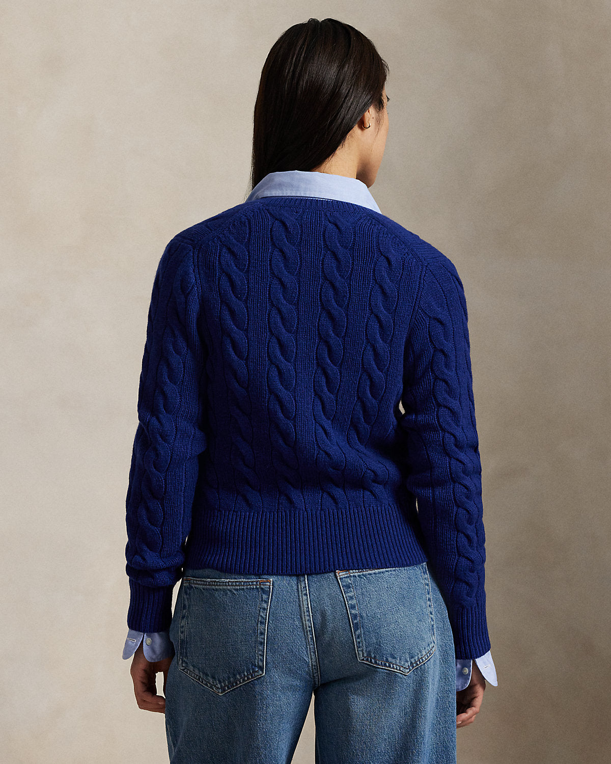 Ralph Lauren CableKnit WoolCashmere Cardigan