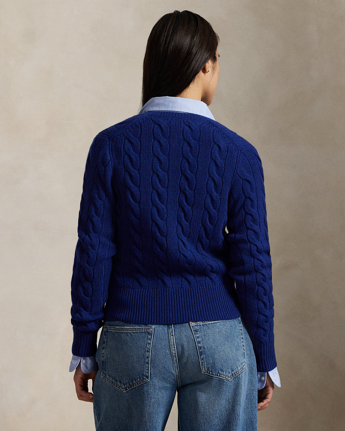 Ralph Lauren CableKnit WoolCashmere Cardigan