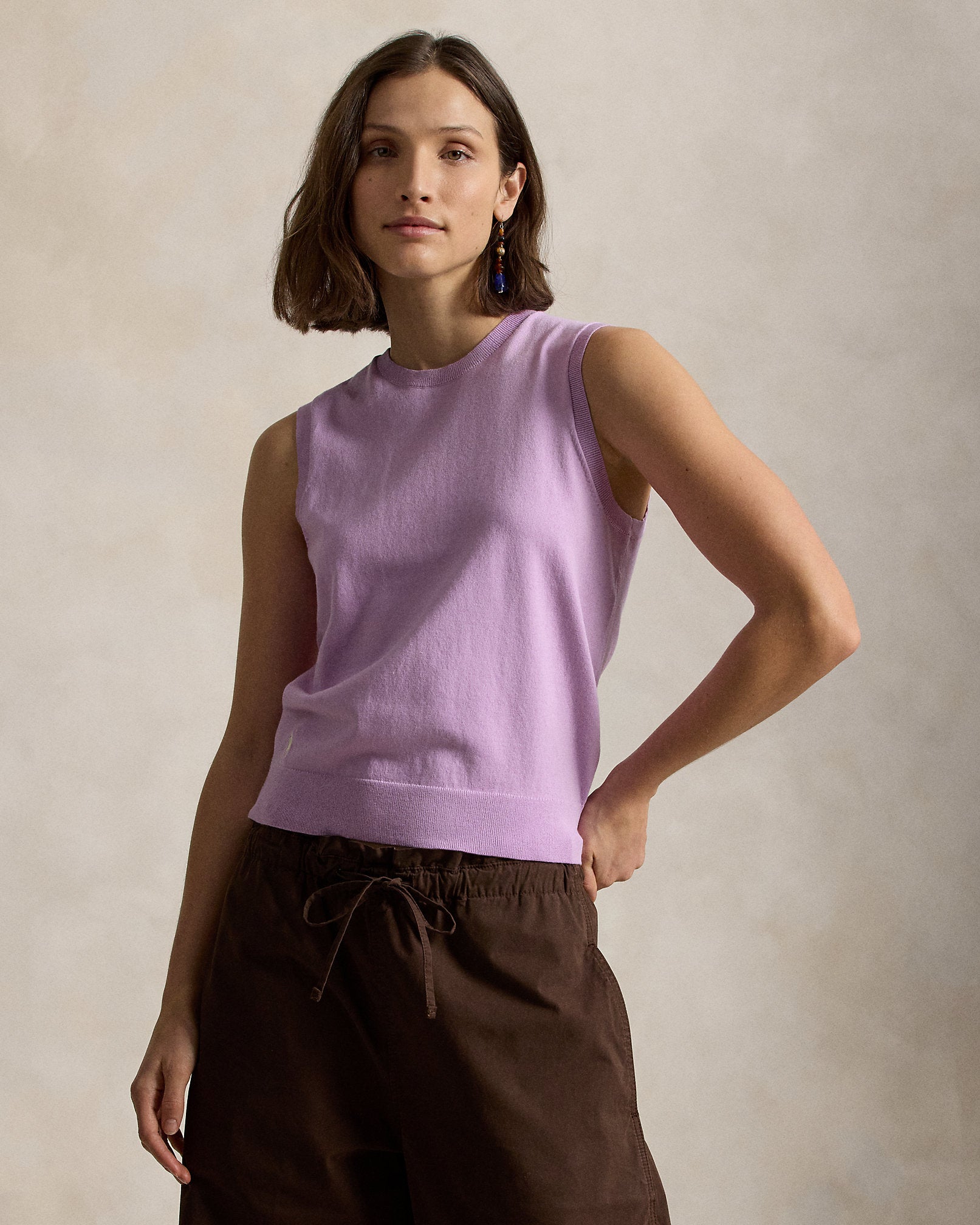 Ralph Lauren Sleeveless Crewneck Sweater