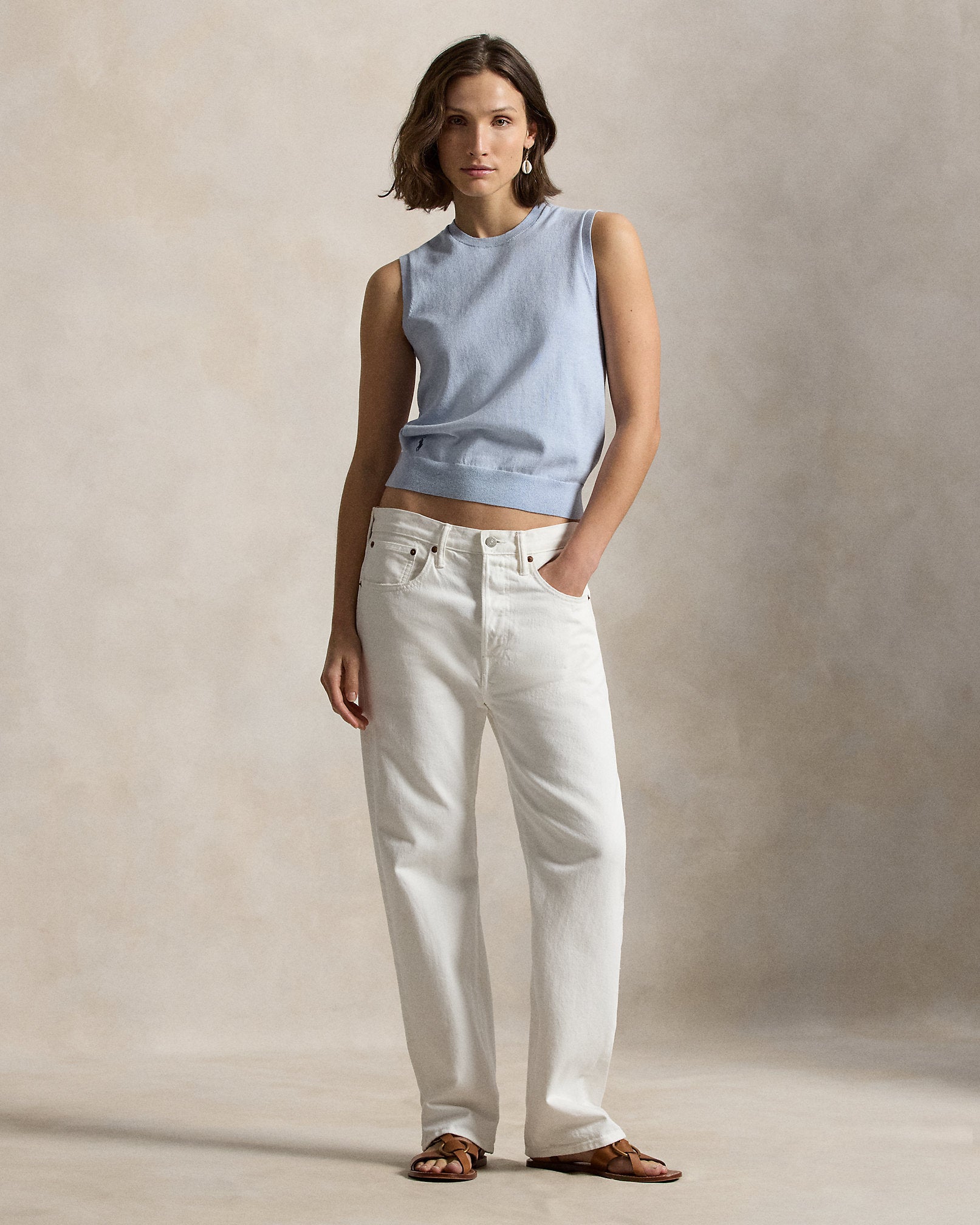 Ralph Lauren Sleeveless Crewneck Sweater