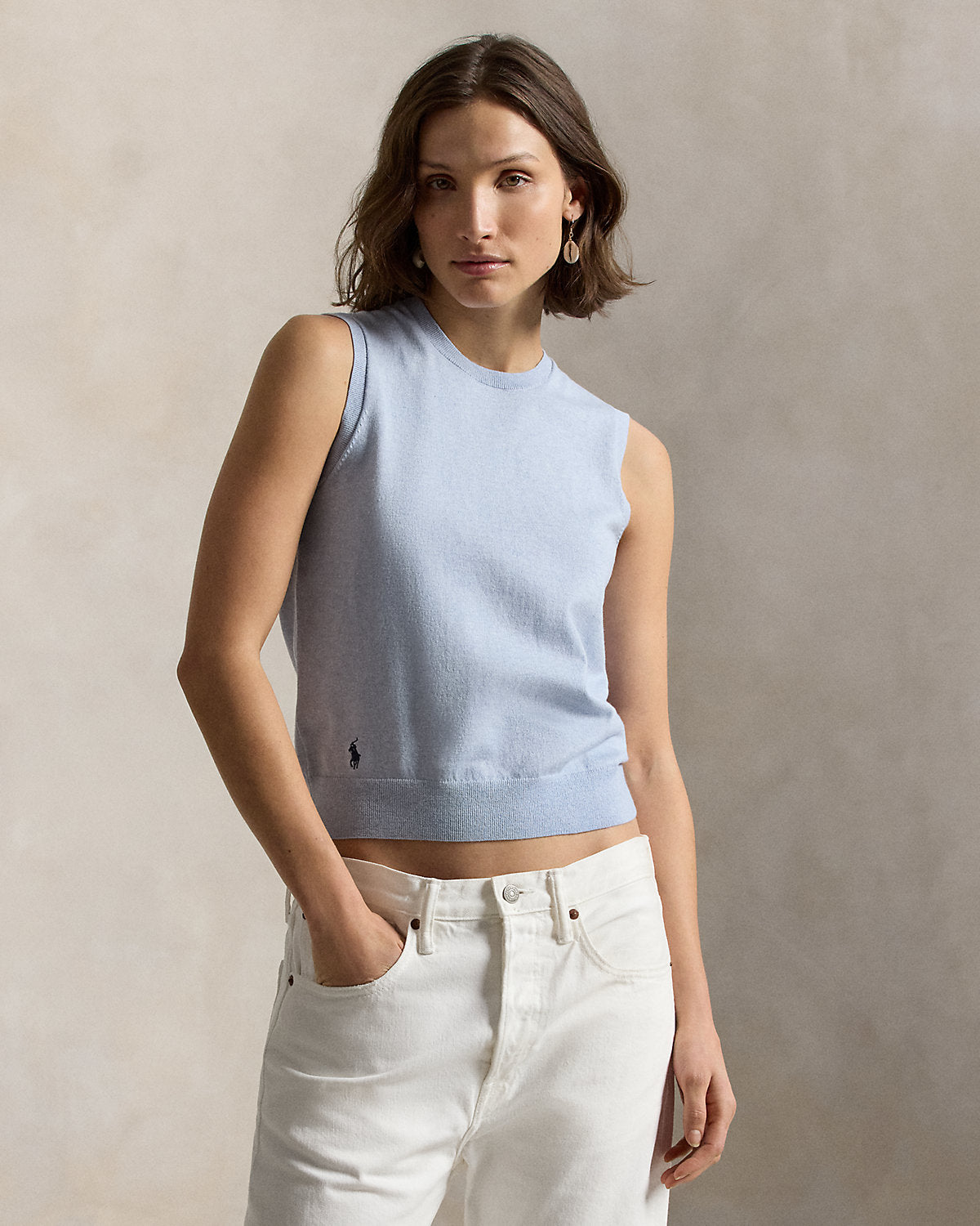 Ralph Lauren Sleeveless Crewneck Sweater