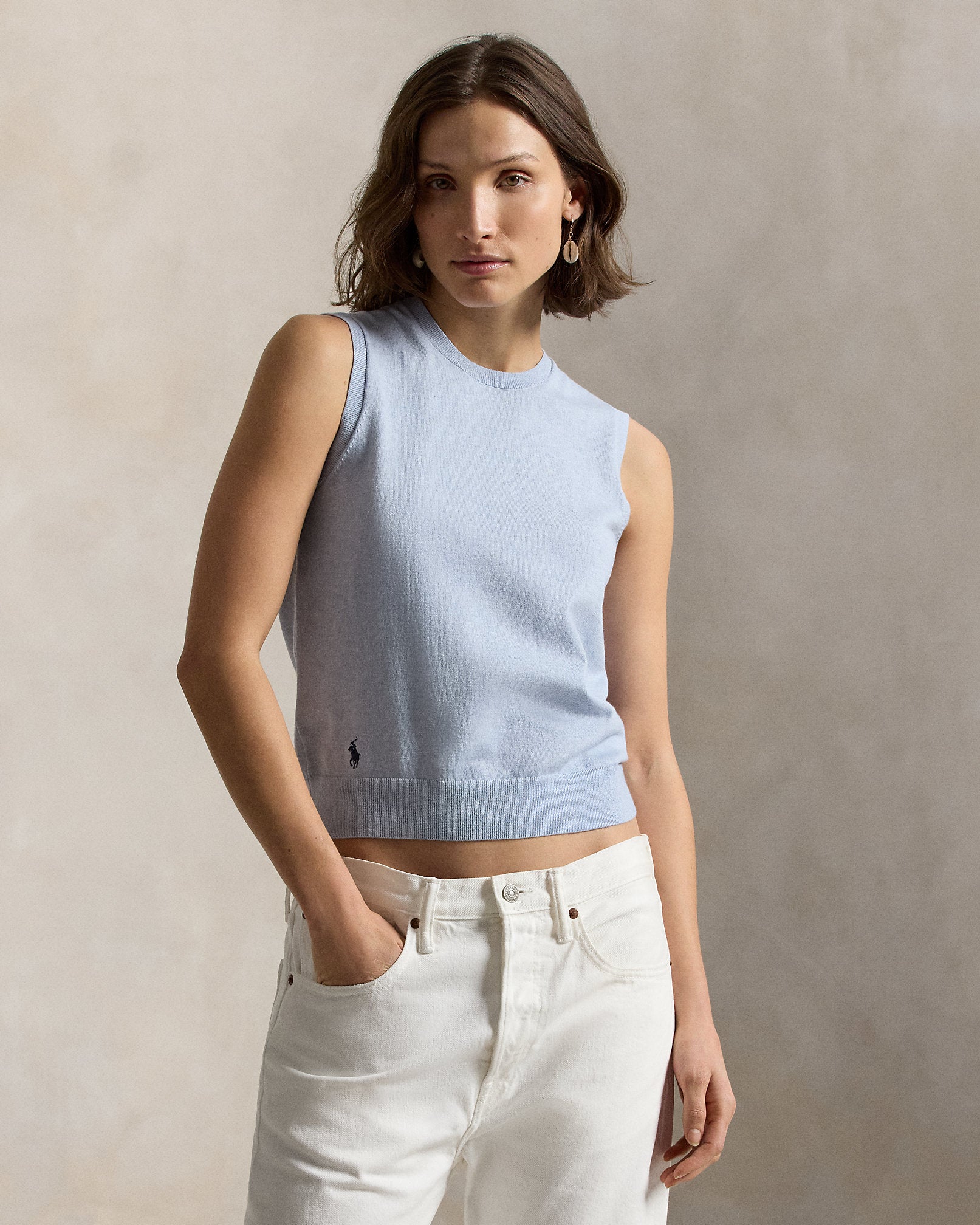 Ralph Lauren Sleeveless Crewneck Sweater