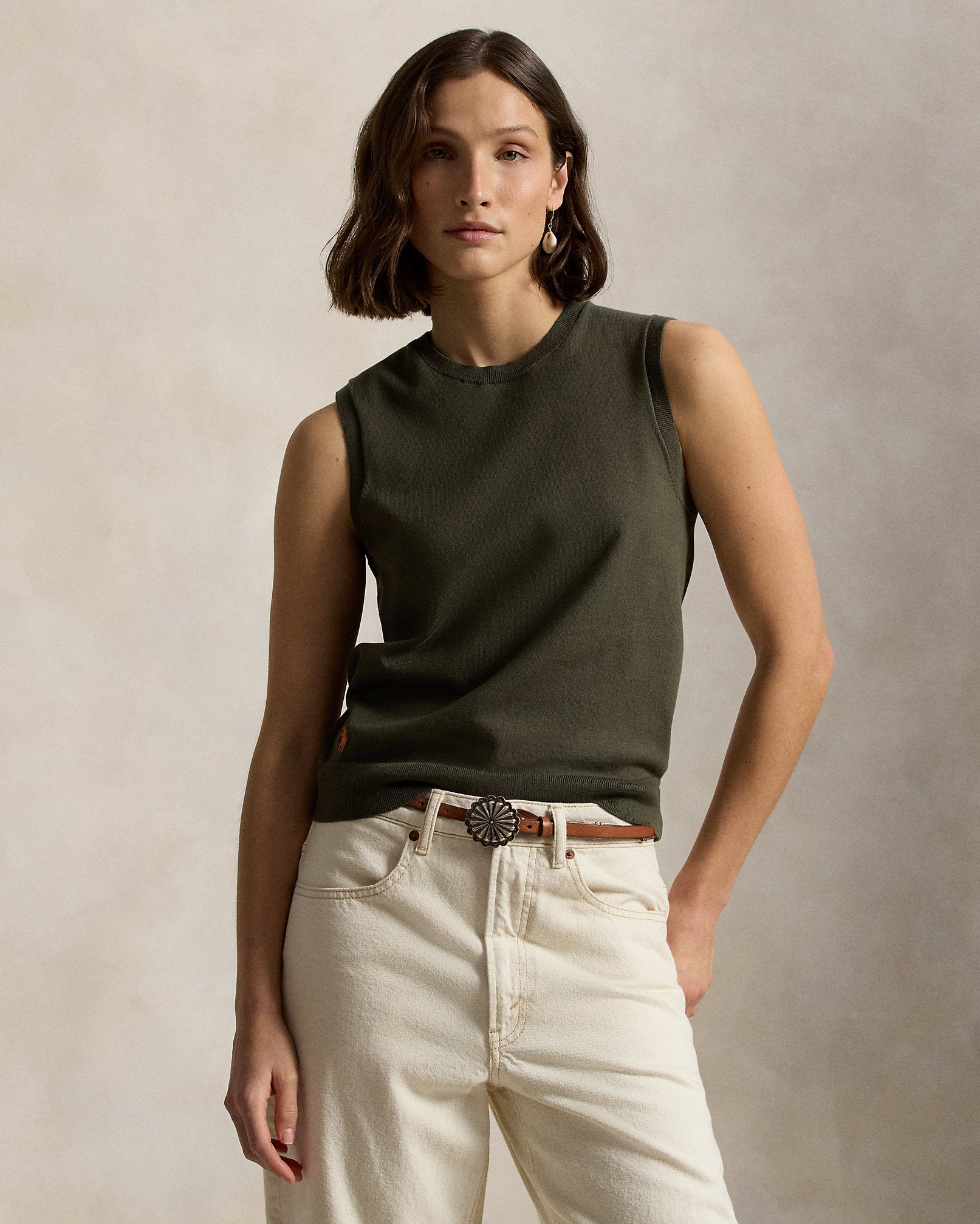 Ralph Lauren Sleeveless Crewneck Sweater