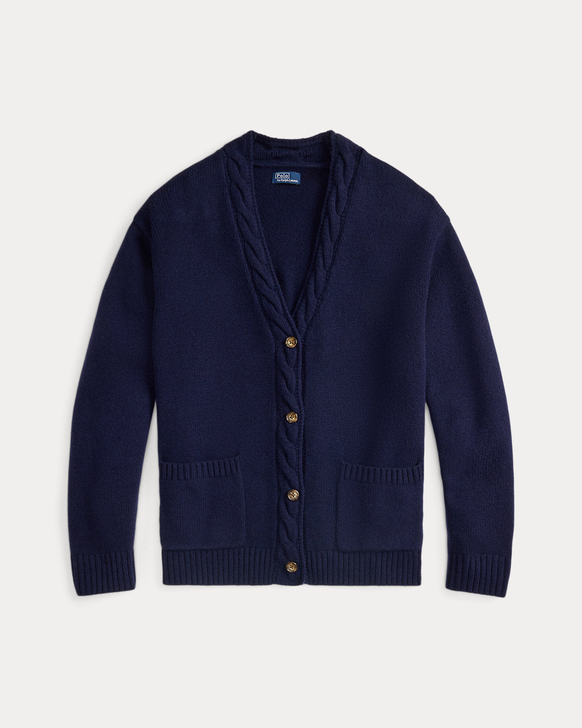 Ralph Lauren CableTrim WoolCashmere Cardigan