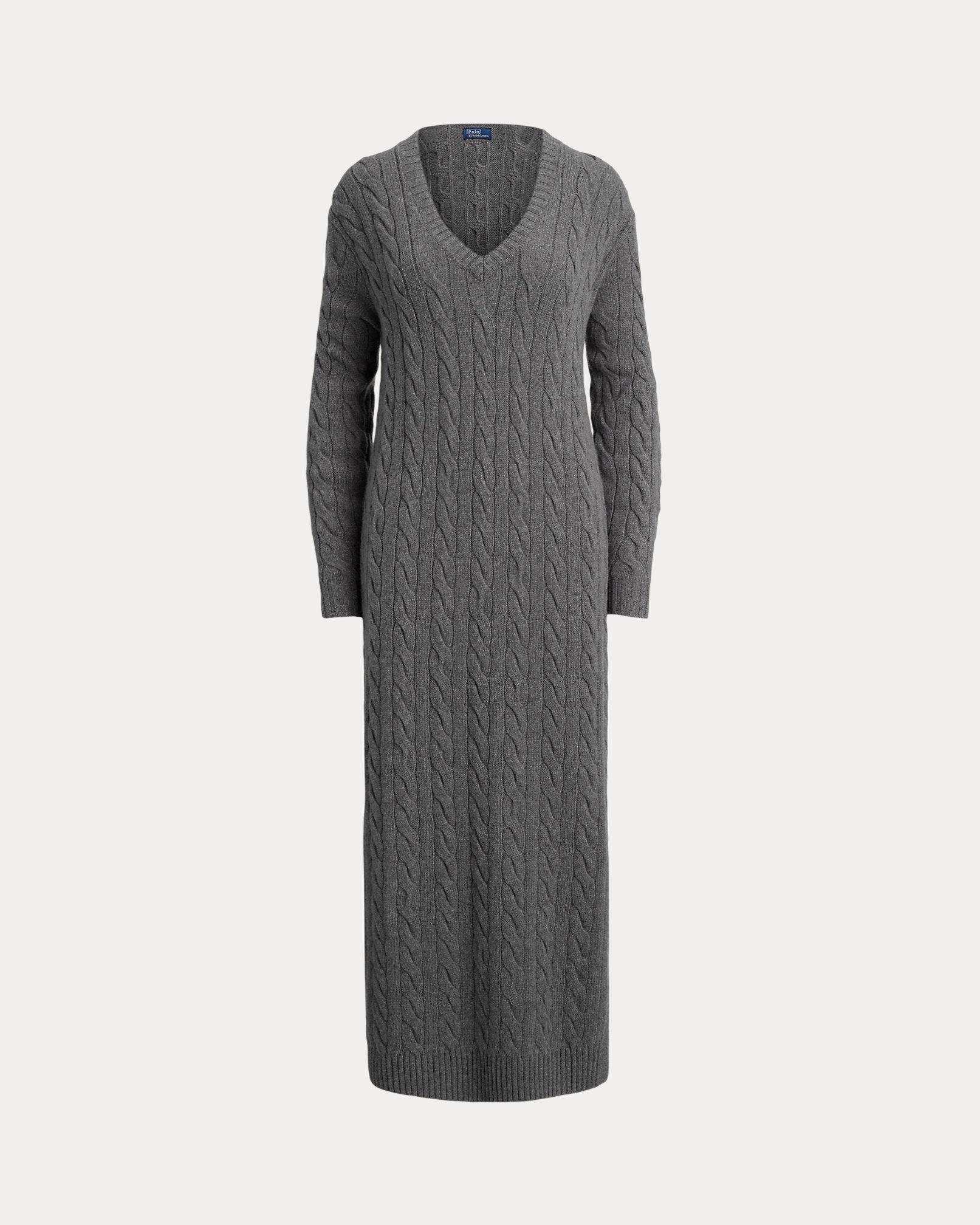 Ralph Lauren CableKnit VNeck Sweater Dress