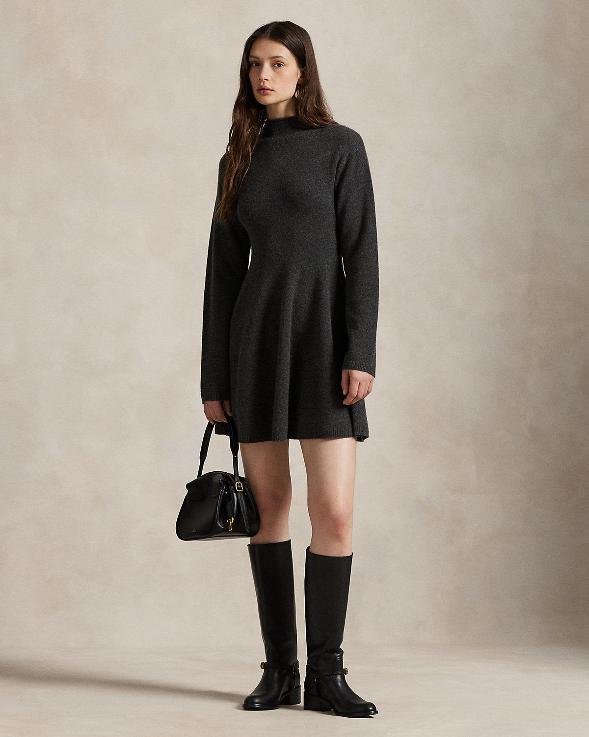 Ralph Lauren Cashmere Turtleneck Sweater Dress