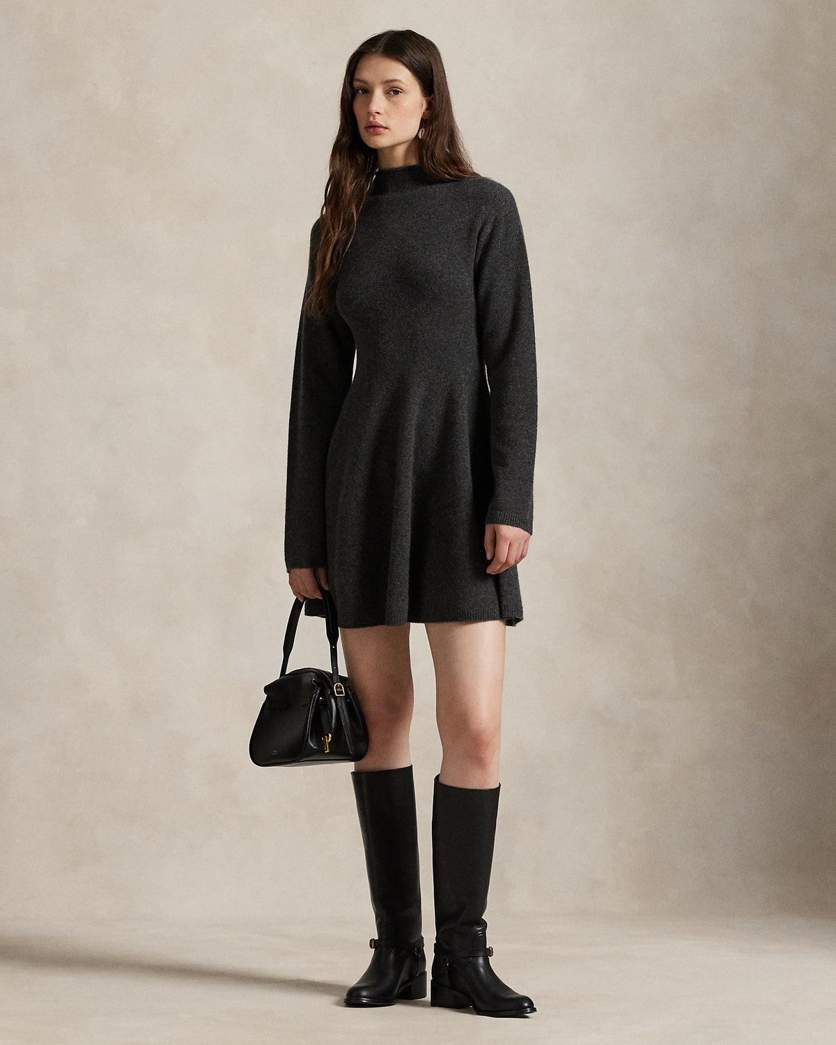 Ralph Lauren Cashmere Turtleneck Sweater Dress