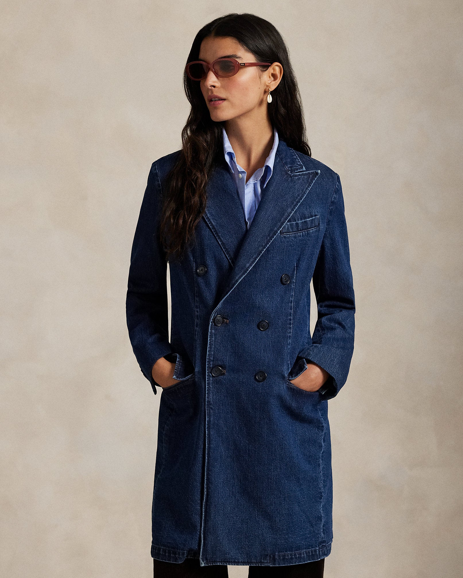 Ralph Lauren DoubleBreasted Denim Jacket