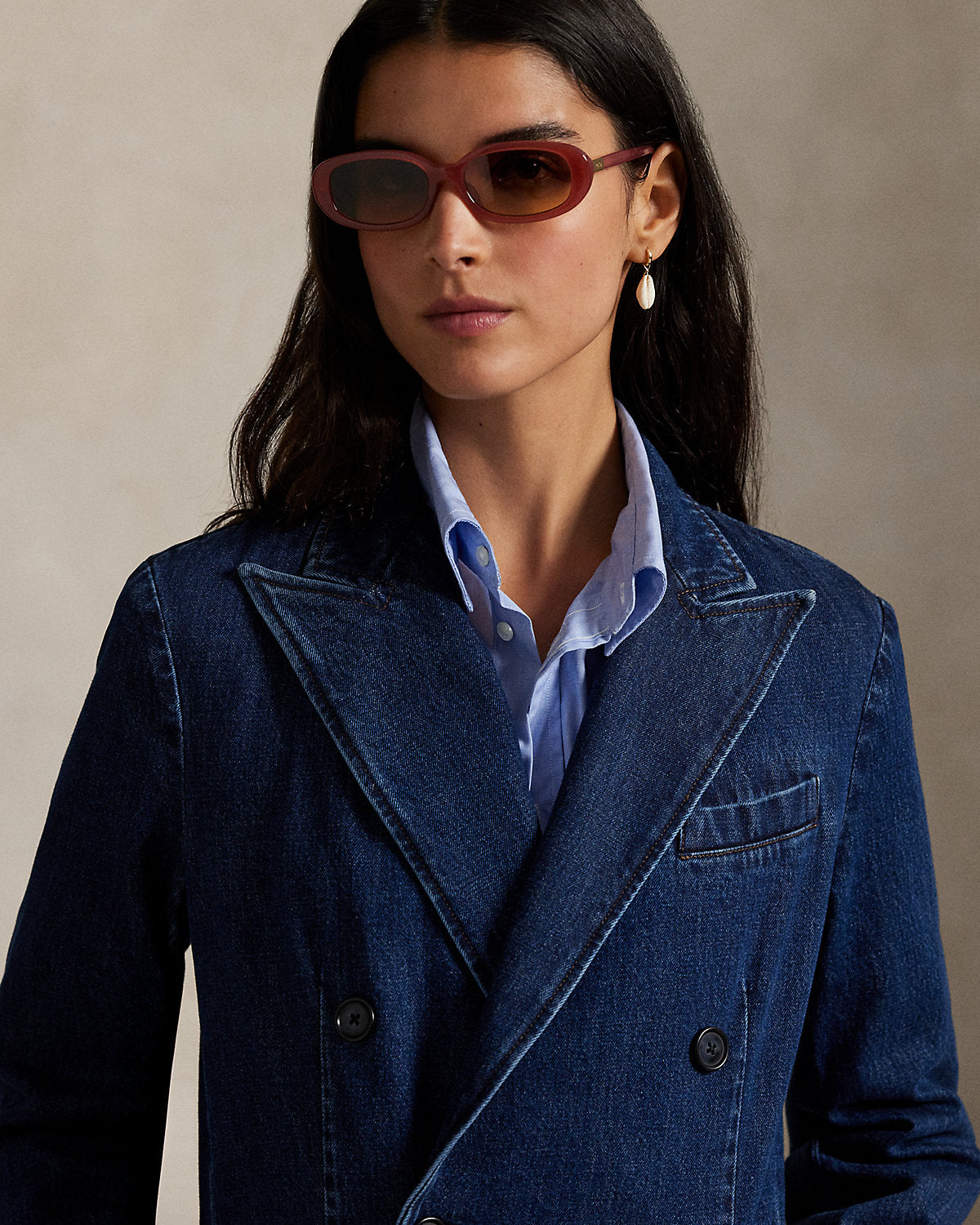 Ralph Lauren DoubleBreasted Denim Jacket