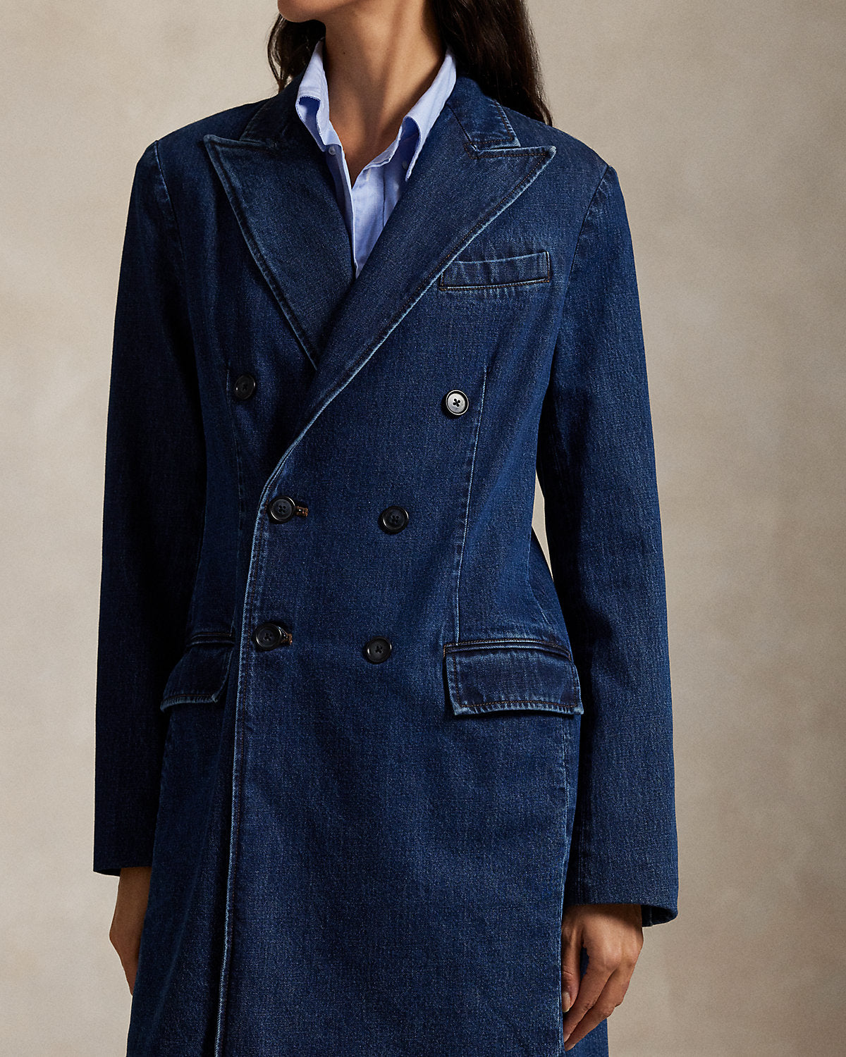 Ralph Lauren DoubleBreasted Denim Jacket