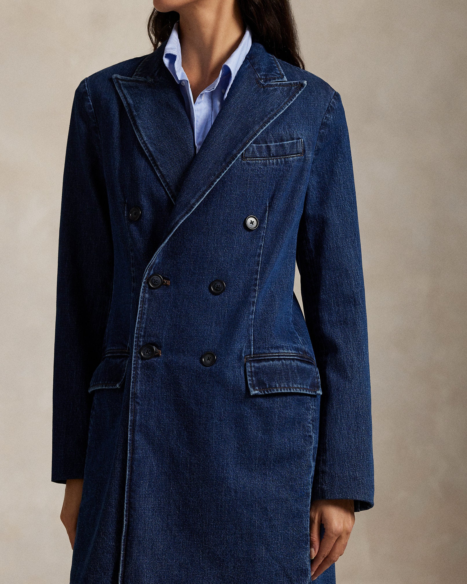 Ralph Lauren DoubleBreasted Denim Jacket