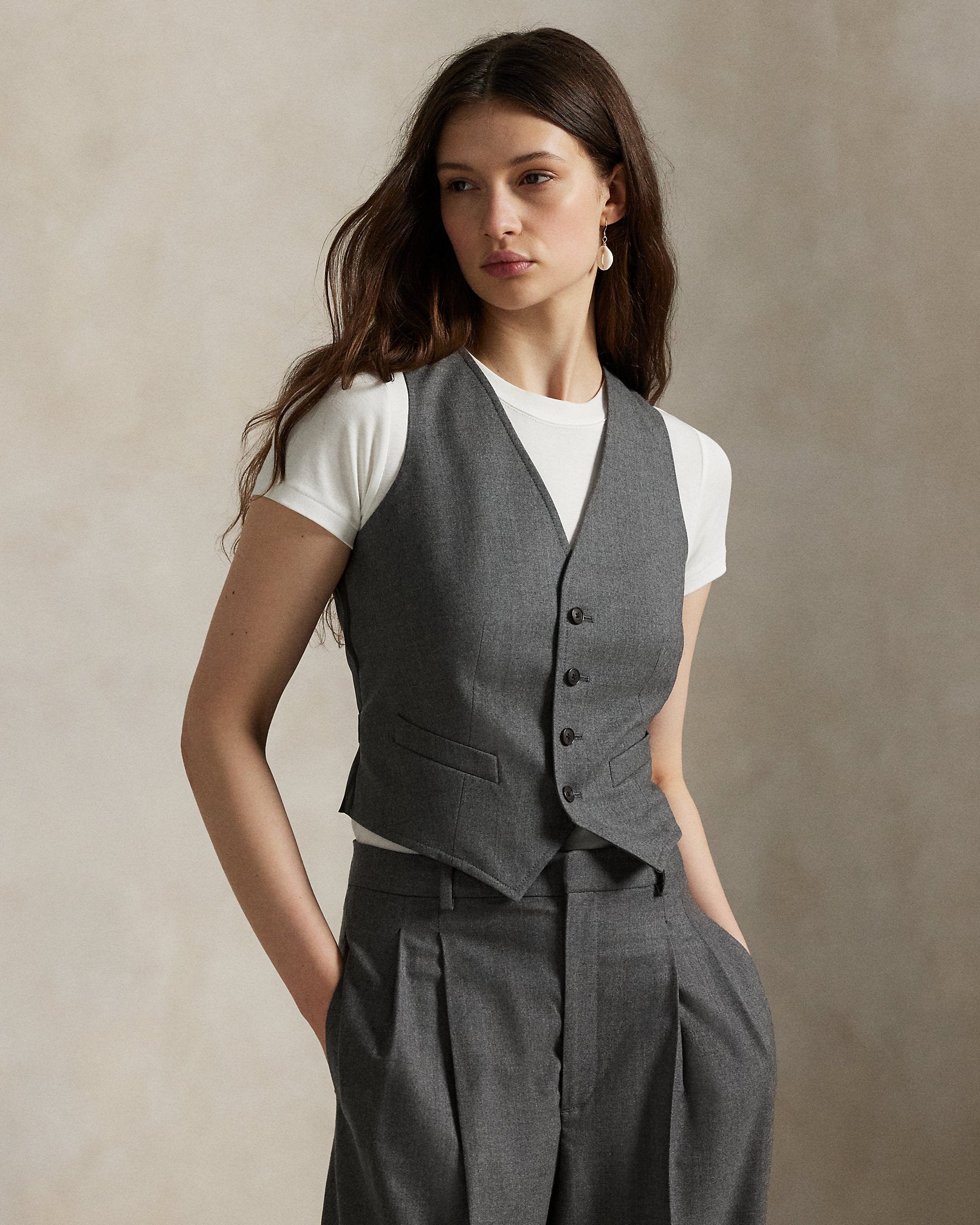 Ralph Lauren WoolBlend Buttoned Vest