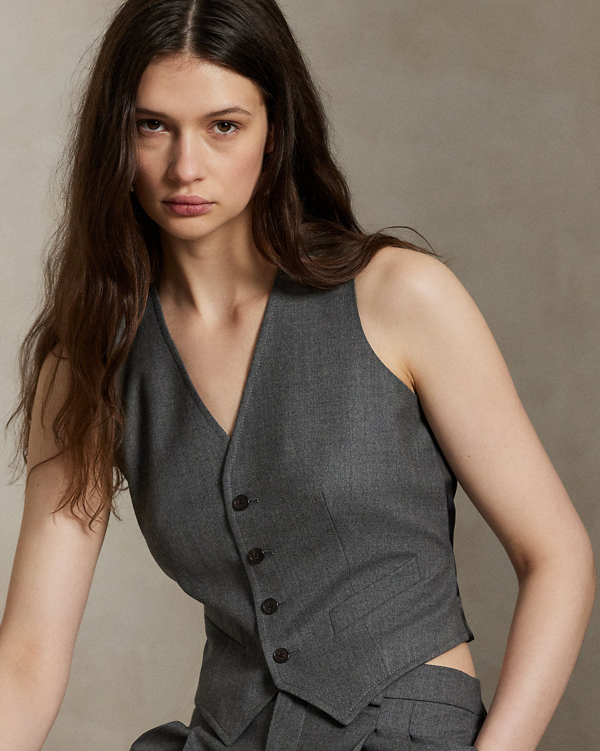 Ralph Lauren WoolBlend Buttoned Vest