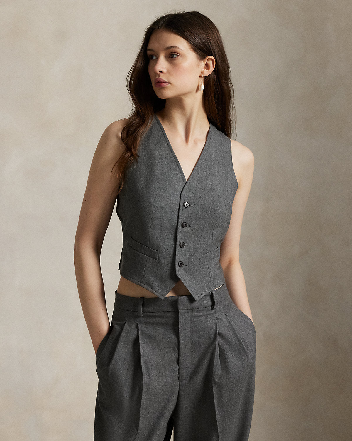 Ralph Lauren WoolBlend Buttoned Vest