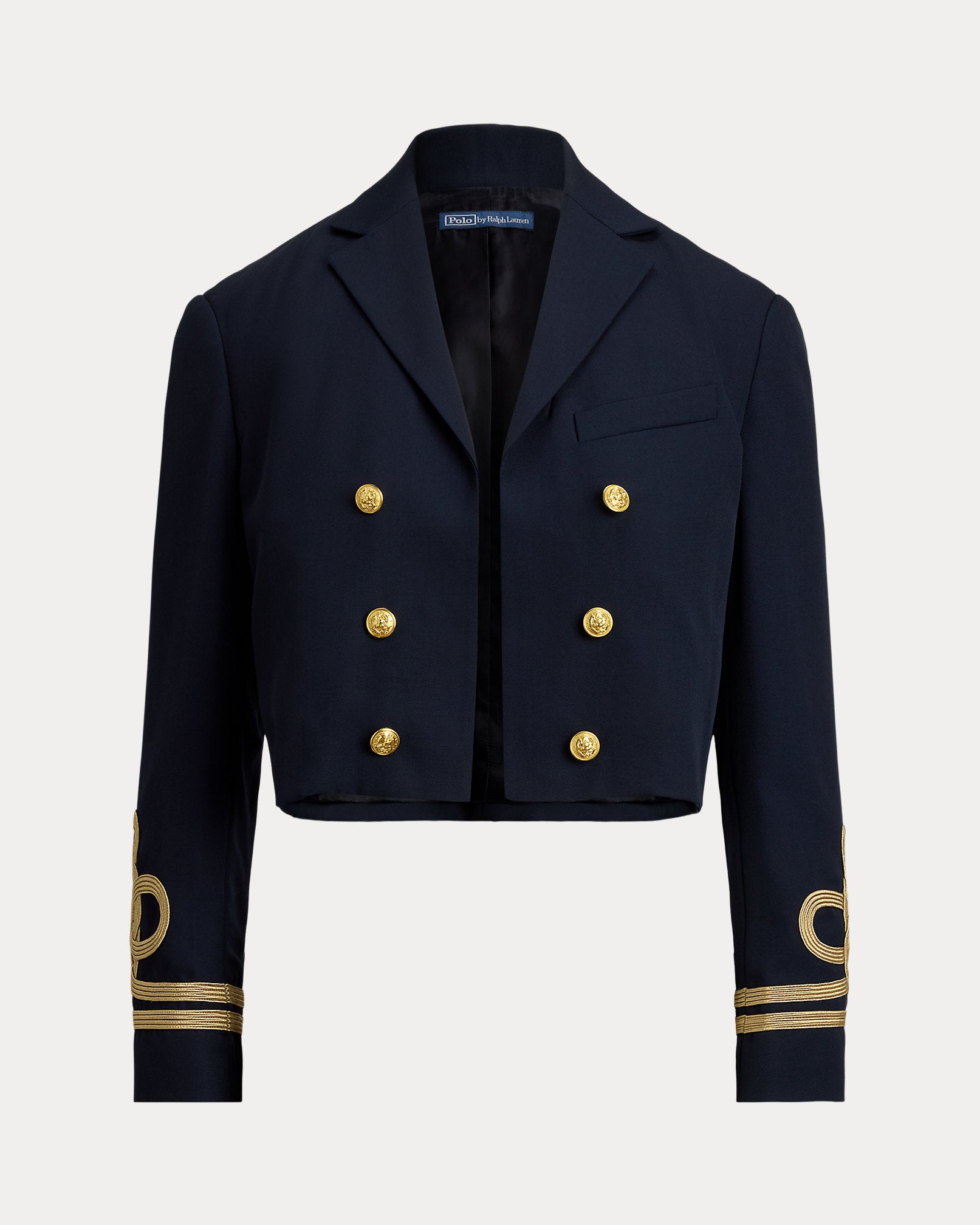 Ralph Lauren DoubleBreasted Cropped Wool Jacket