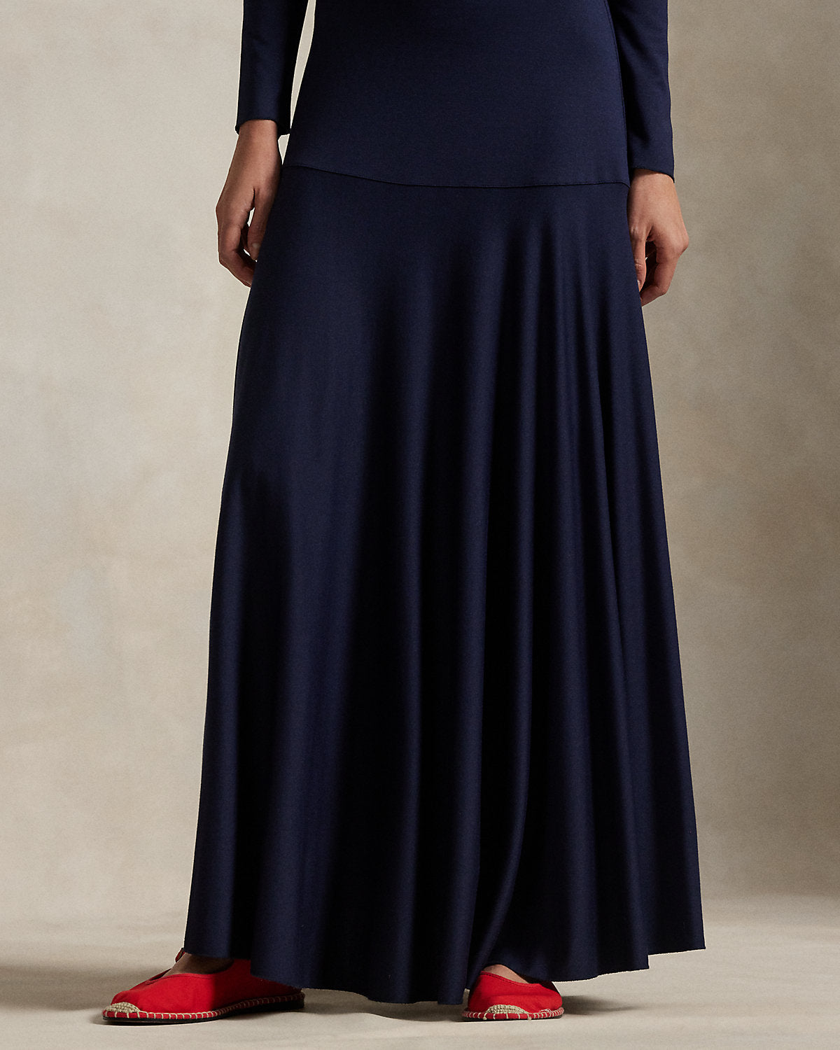 Ralph Lauren Ponte Turtleneck Maxidress