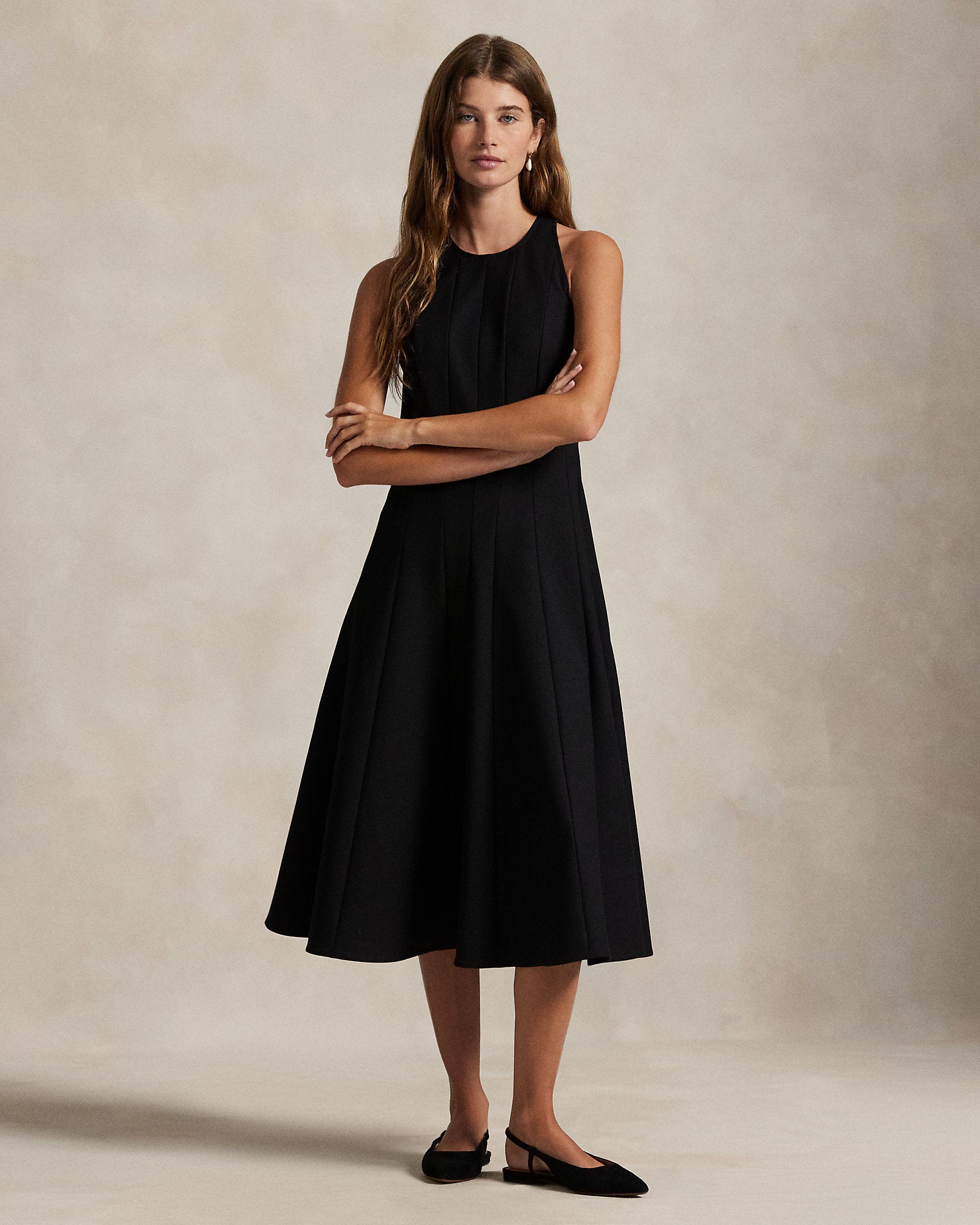 Ralph Lauren Sleeveless StretchCottonBlend Dress