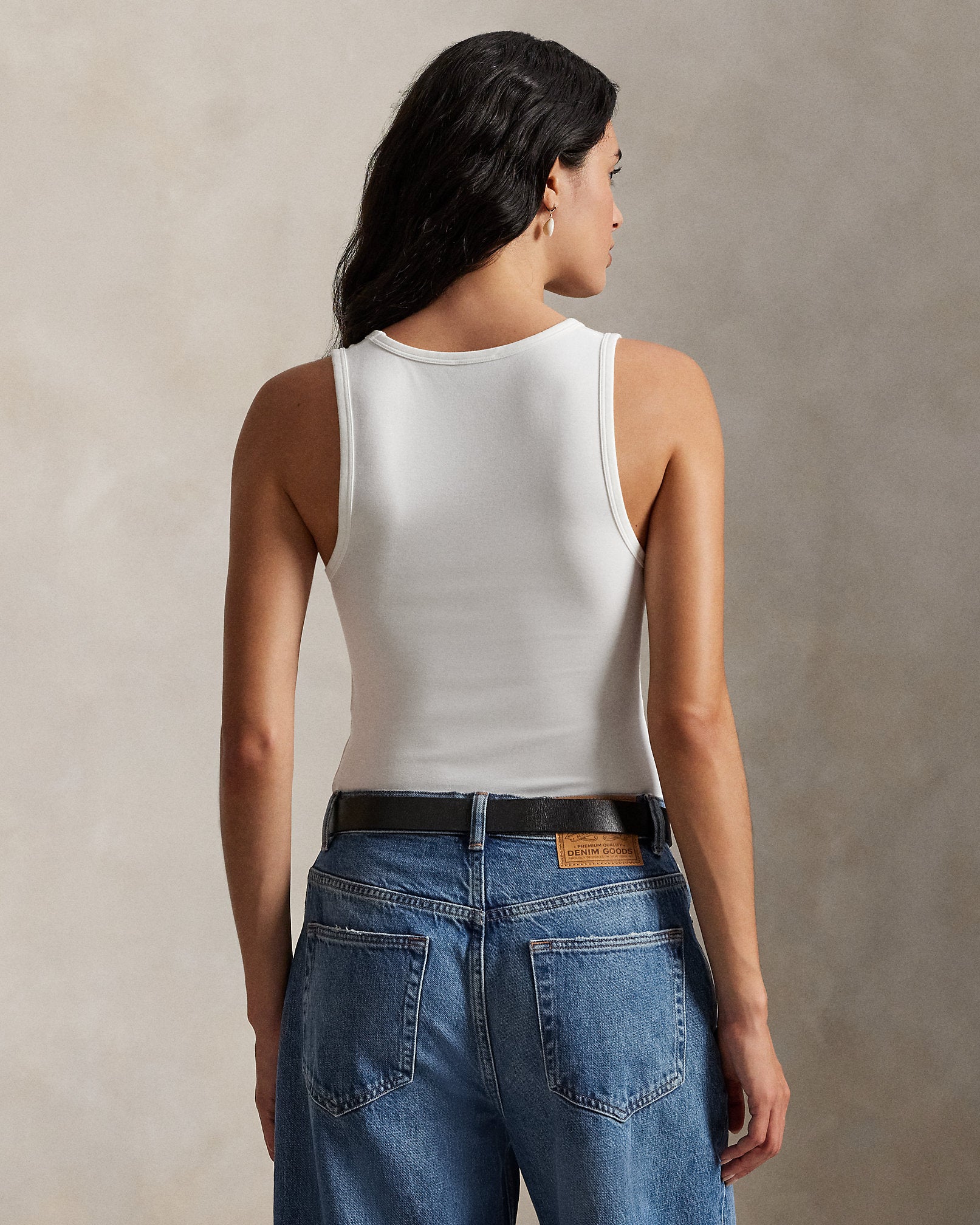 Ralph Lauren Scoopneck Sleeveless Bodysuit
