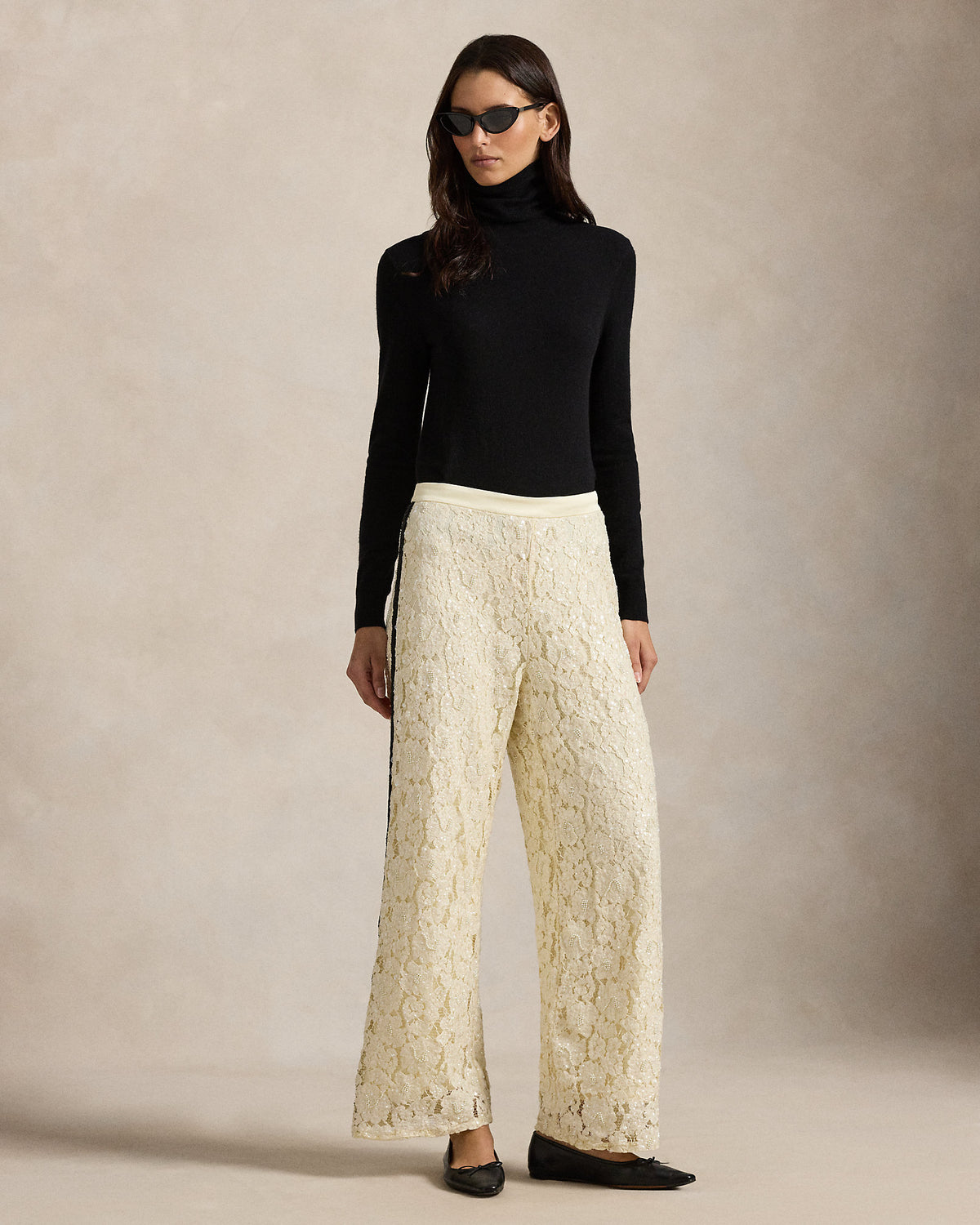 Ralph Lauren Sequined Lace Pant
