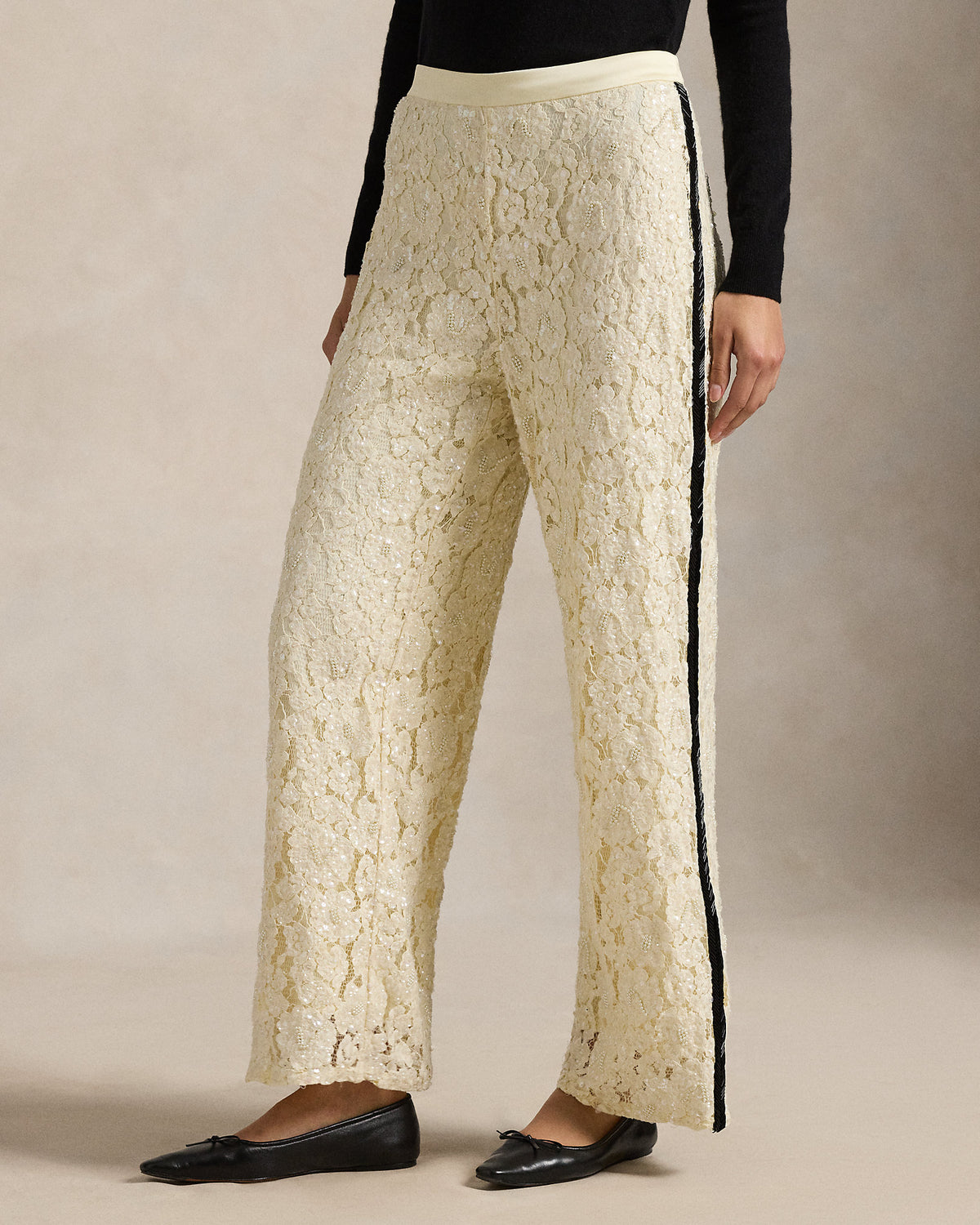 Ralph Lauren Sequined Lace Pant