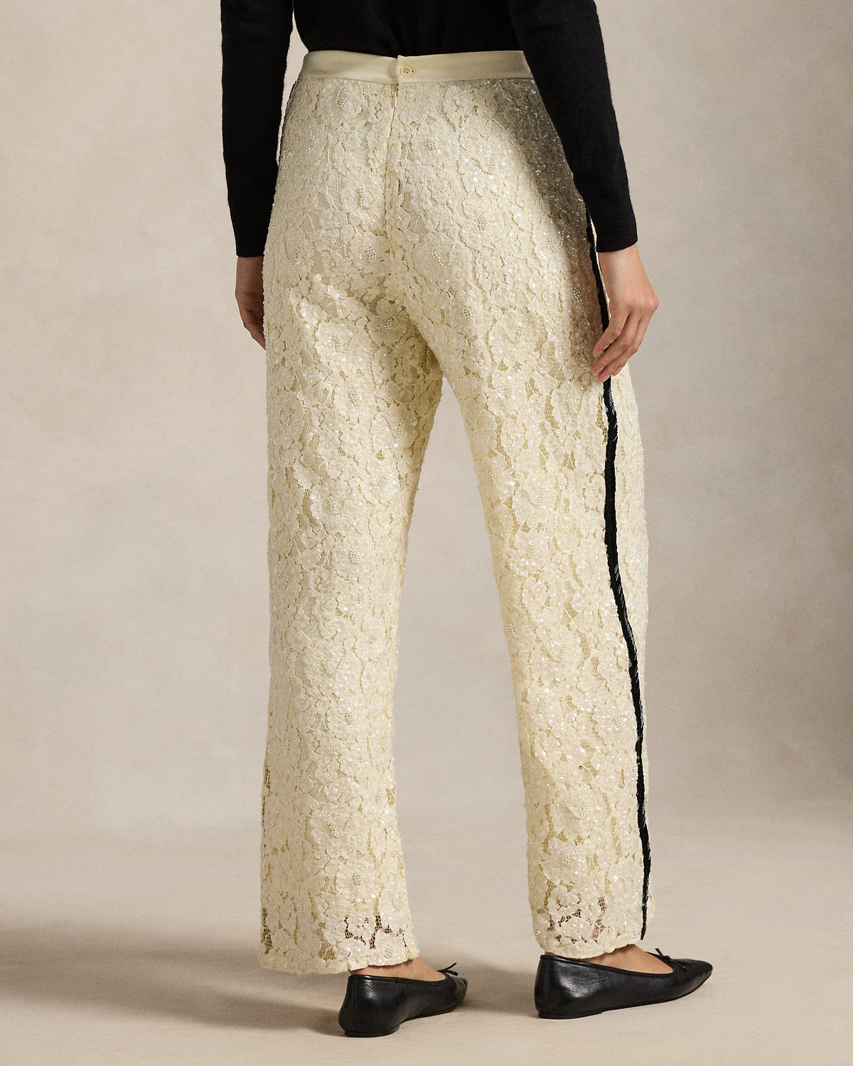Ralph Lauren Sequined Lace Pant