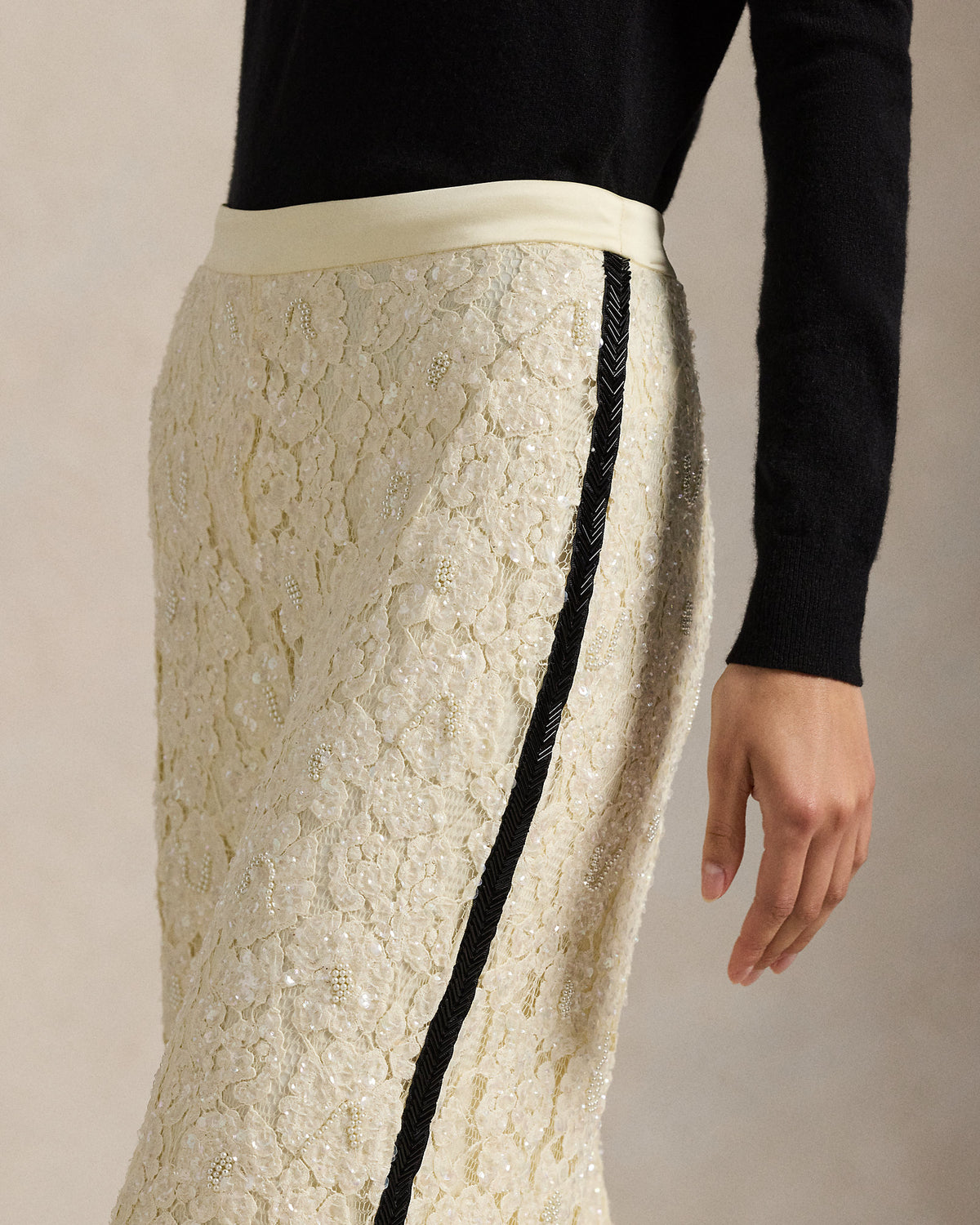 Ralph Lauren Sequined Lace Pant
