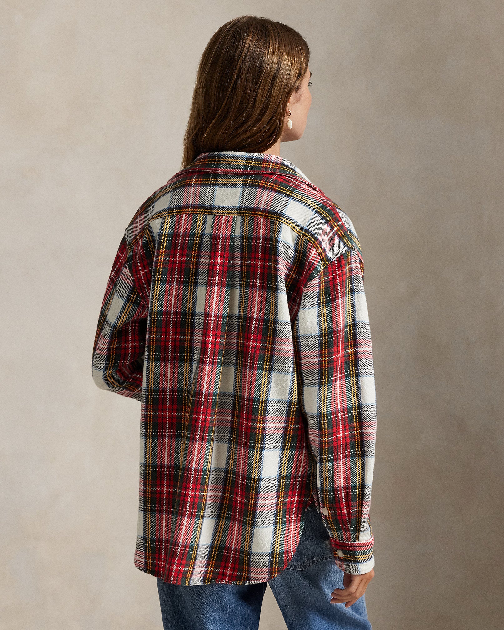 Ralph Lauren Relaxed Fit Plaid Cotton Twill Shirt