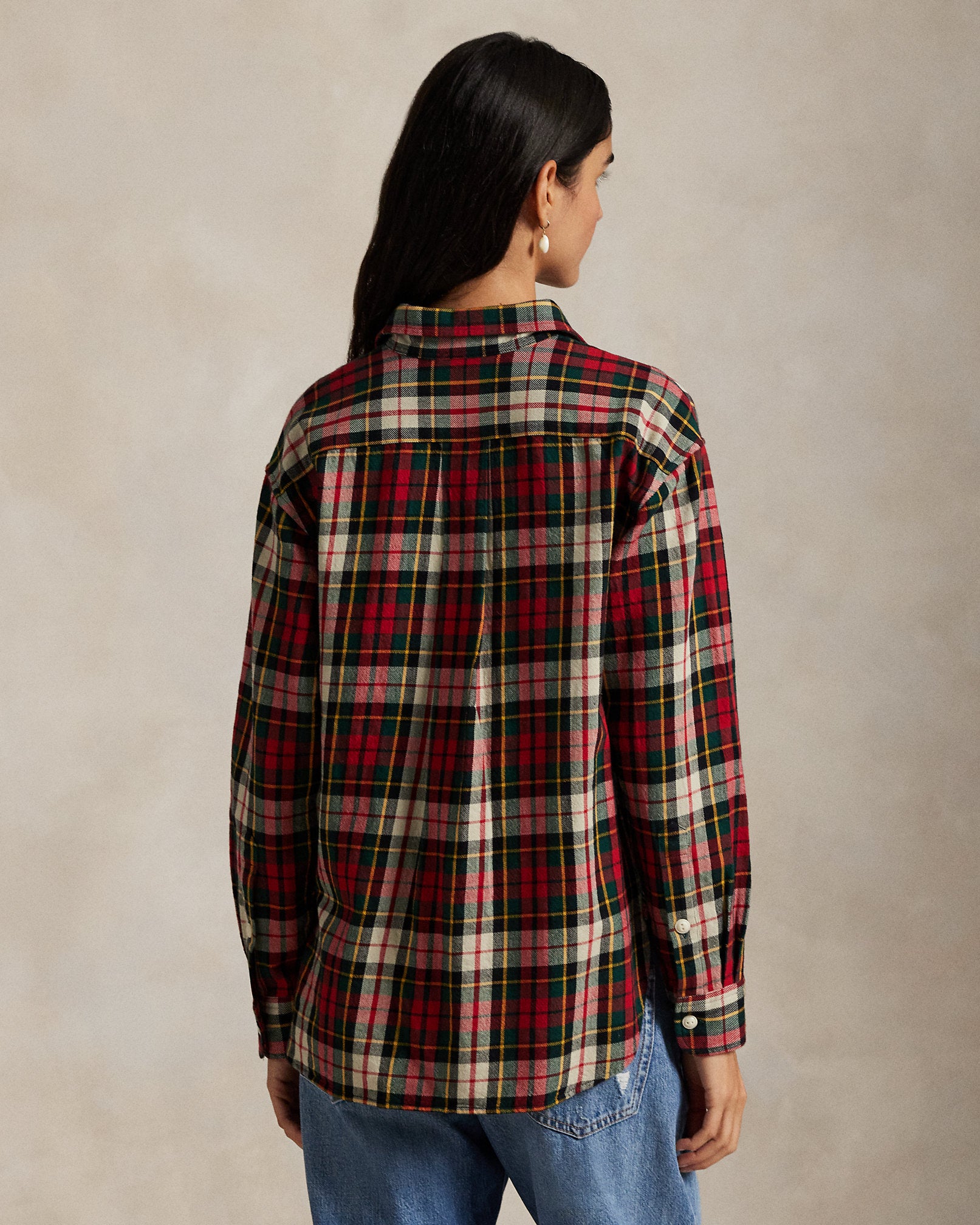 Ralph Lauren Relaxed Fit Plaid Cotton Twill Shirt