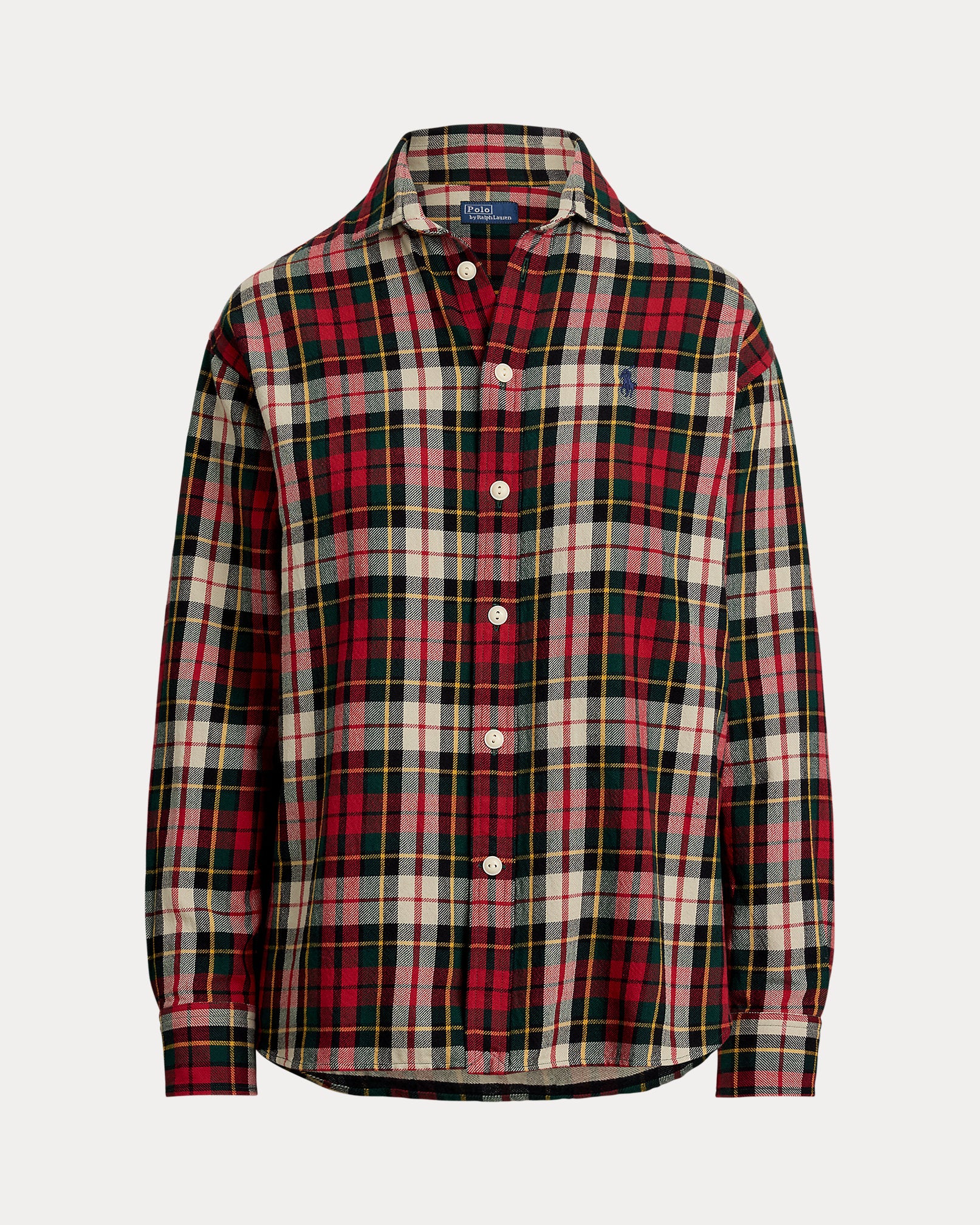 Ralph Lauren Relaxed Fit Plaid Cotton Twill Shirt