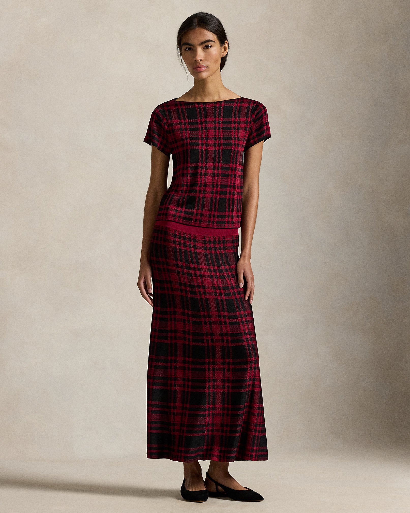 Ralph Lauren Plaid Sweater Skirt