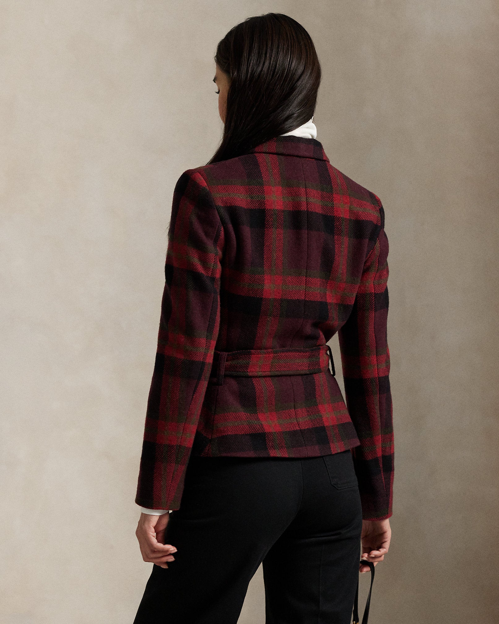 Ralph Lauren Belted Tweed Jacket