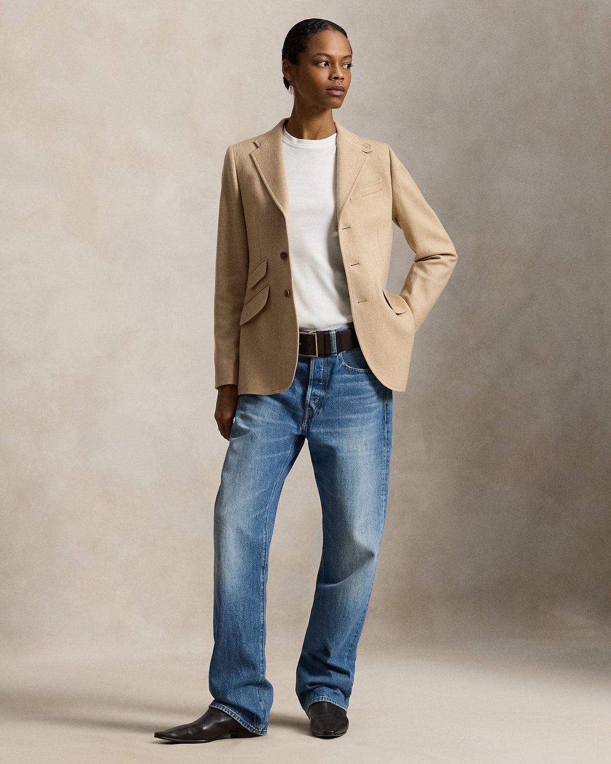Ralph Lauren SingleBreasted Wool Hacking Blazer
