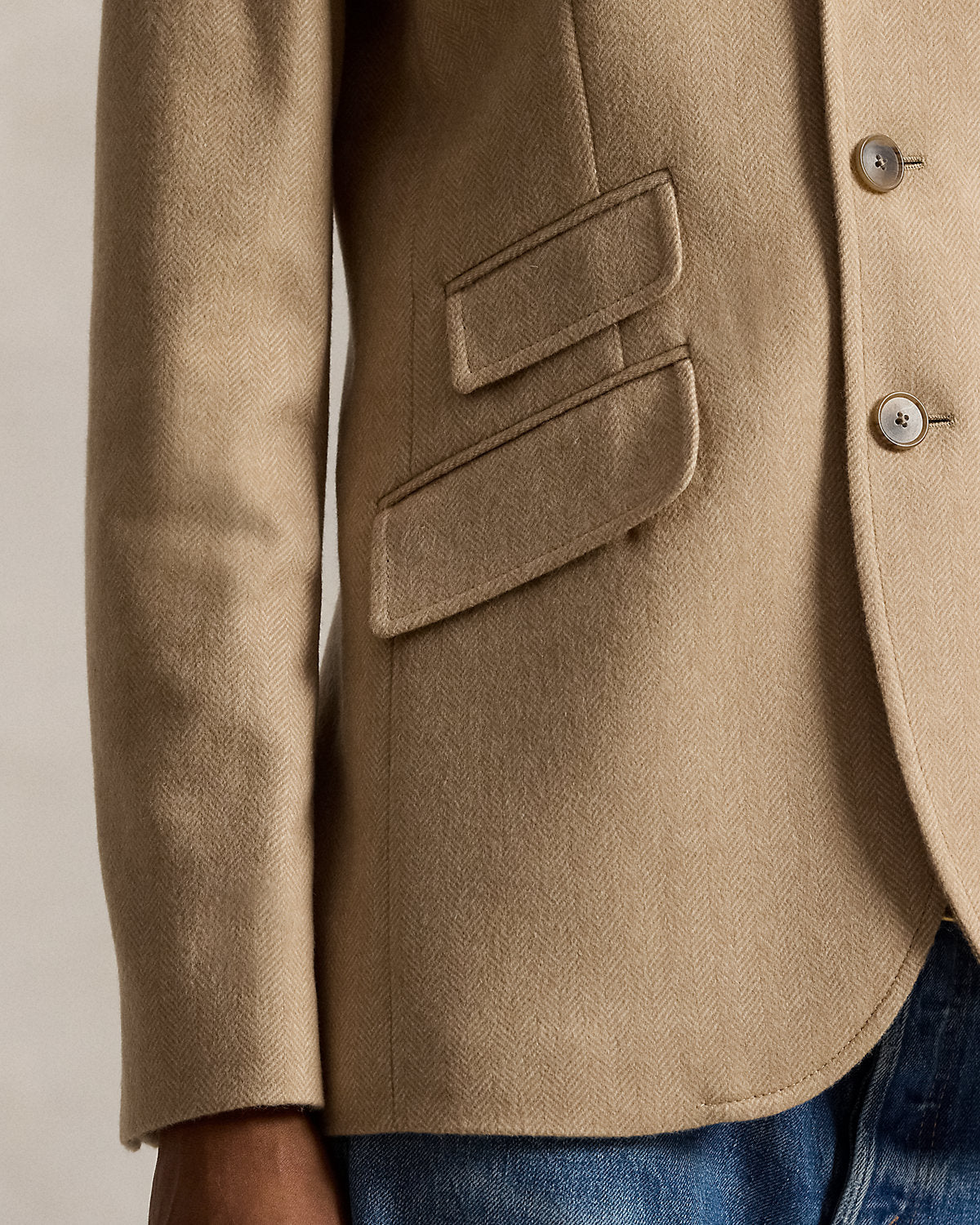 Ralph Lauren SingleBreasted Wool Hacking Blazer