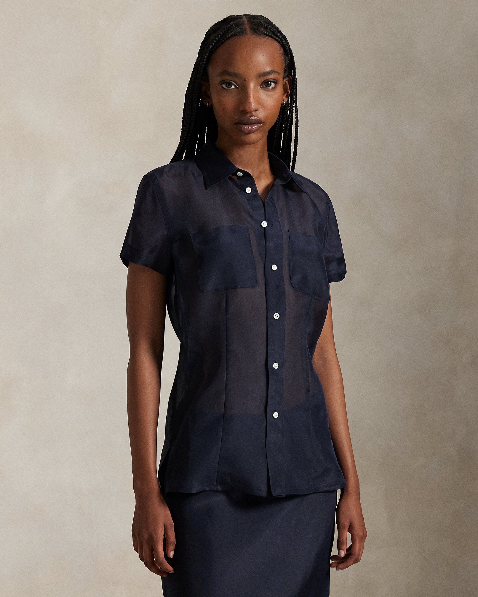 Ralph Lauren Silk Organza Shirt