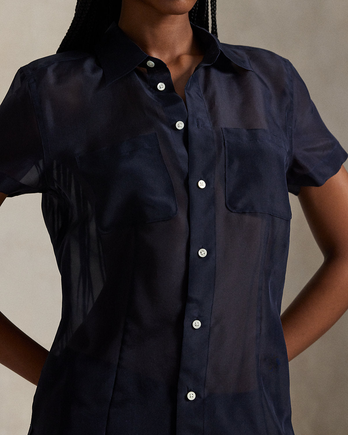 Ralph Lauren Silk Organza Shirt