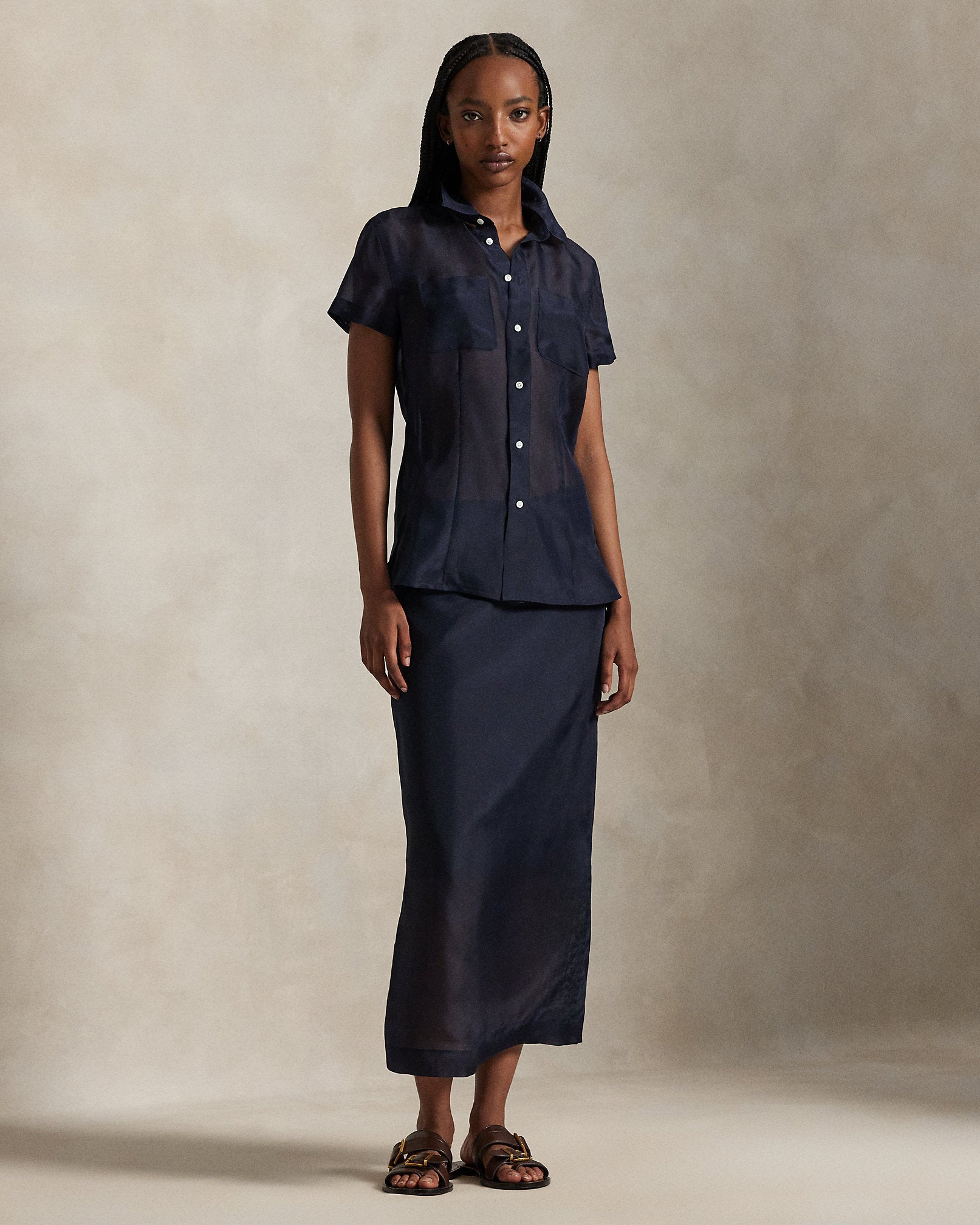 Ralph Lauren Silk Organza Shirt