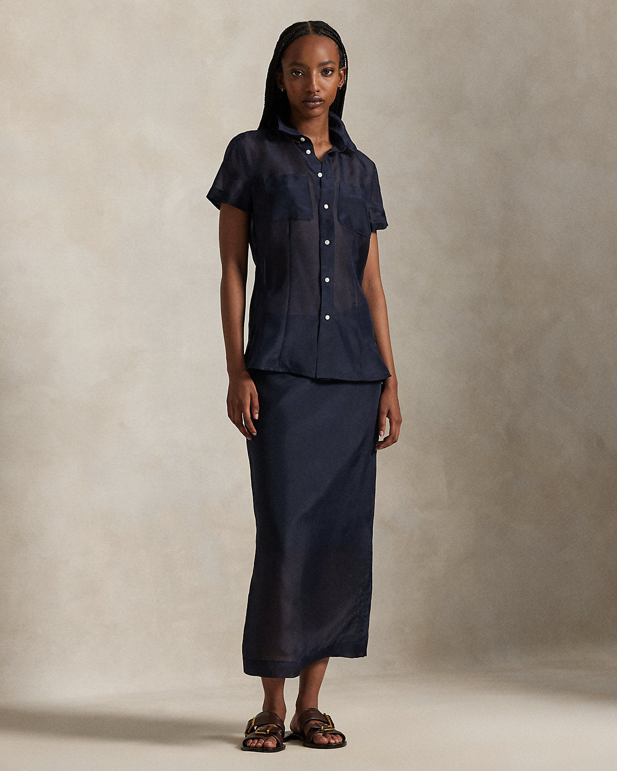 Ralph Lauren Silk Organza Shirt