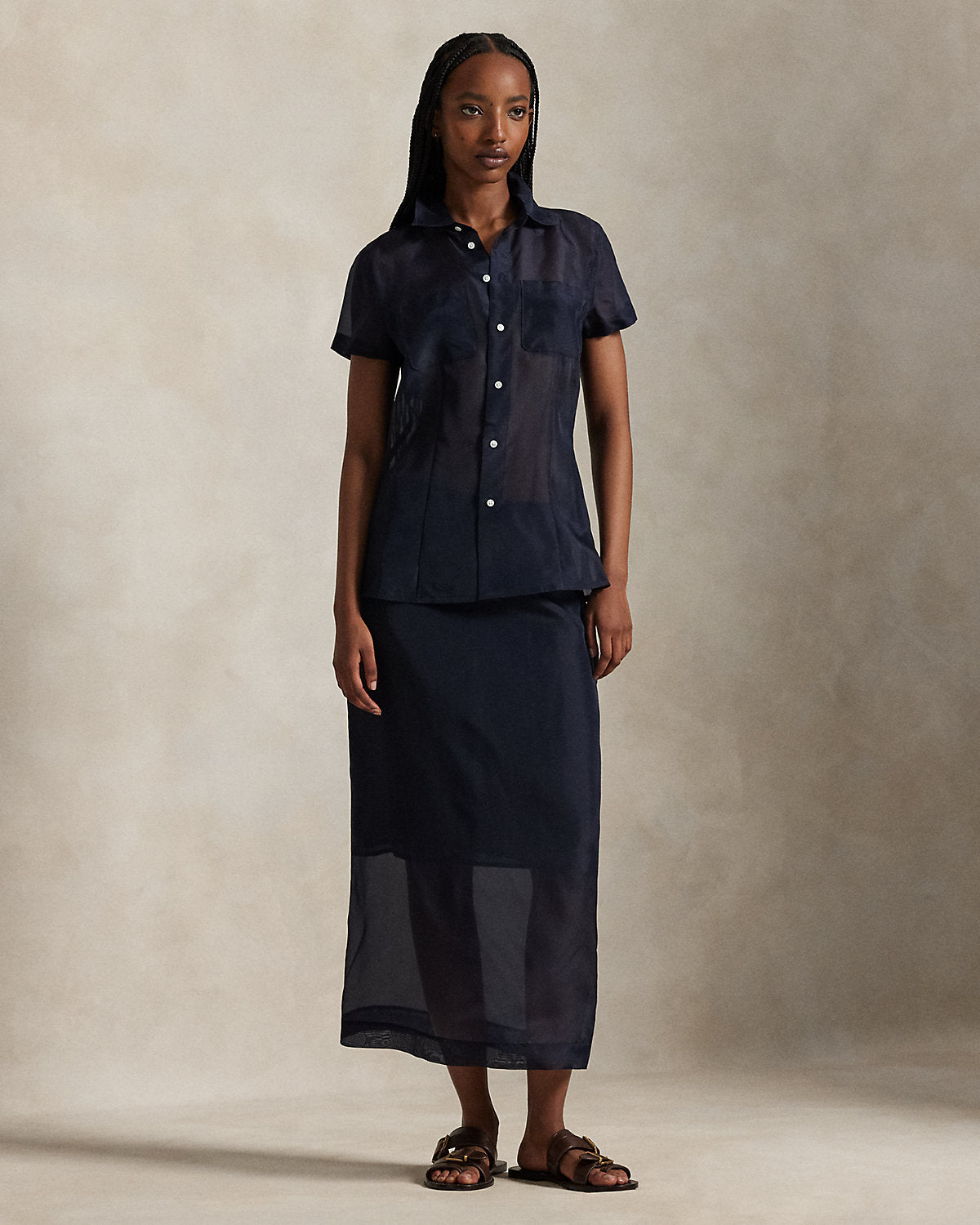Ralph Lauren Silk Organza Skirt
