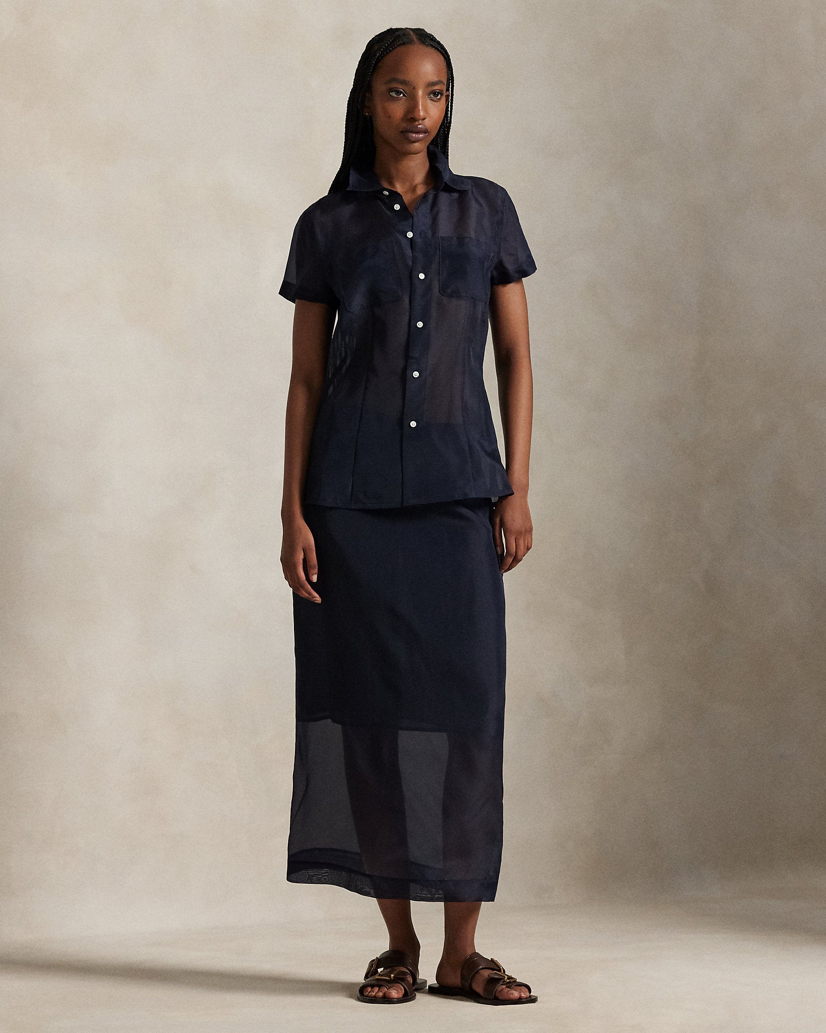Ralph Lauren Silk Organza Skirt