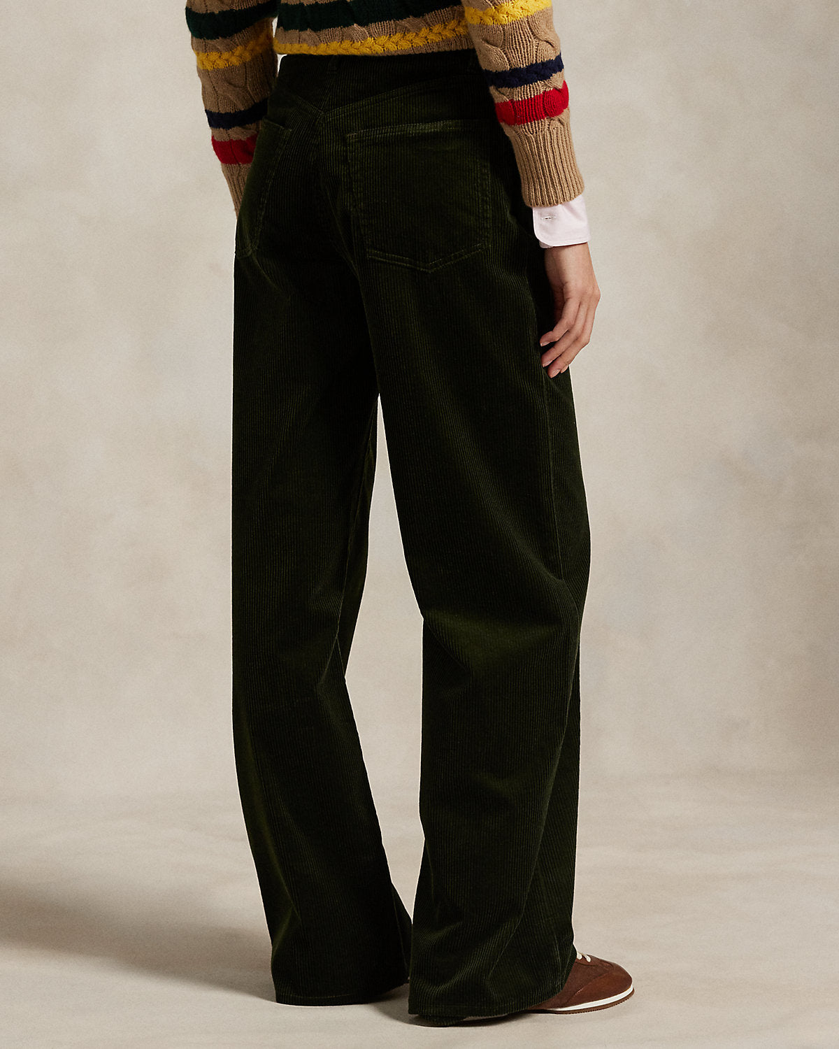 Ralph Lauren Cotton Corduroy WideLeg Pant